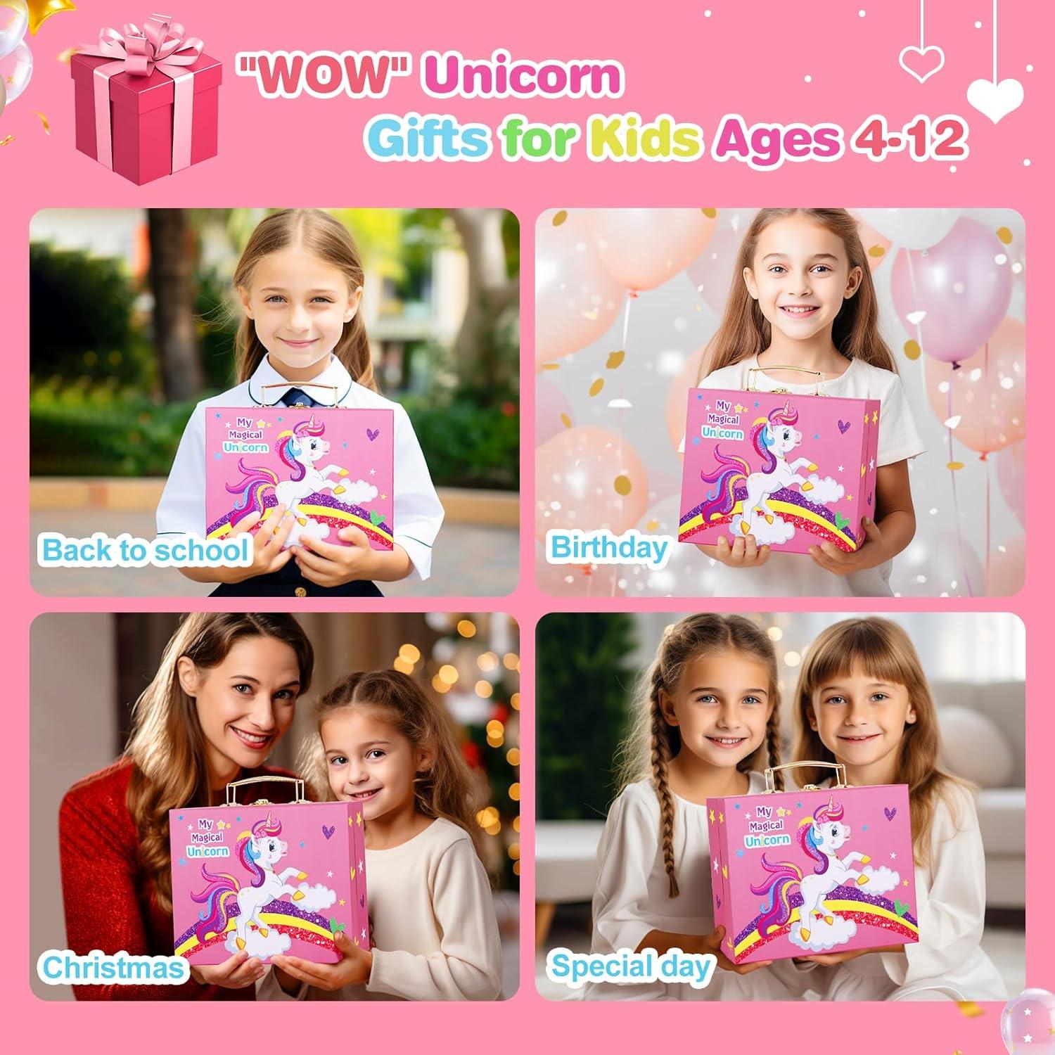 Kit de Dibujo Unicornio Homicozy 66 Piezas para Niñas 4-12 Años