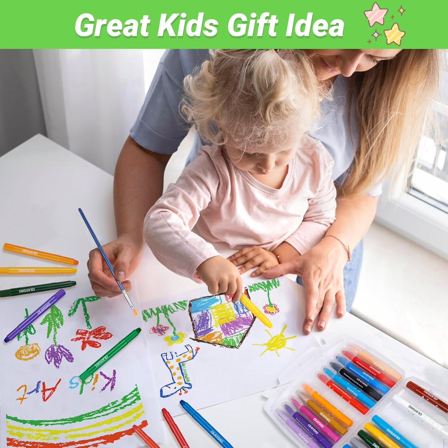 Crayones Jumbo APOGO 24 Colores No Tóxicos Lavables