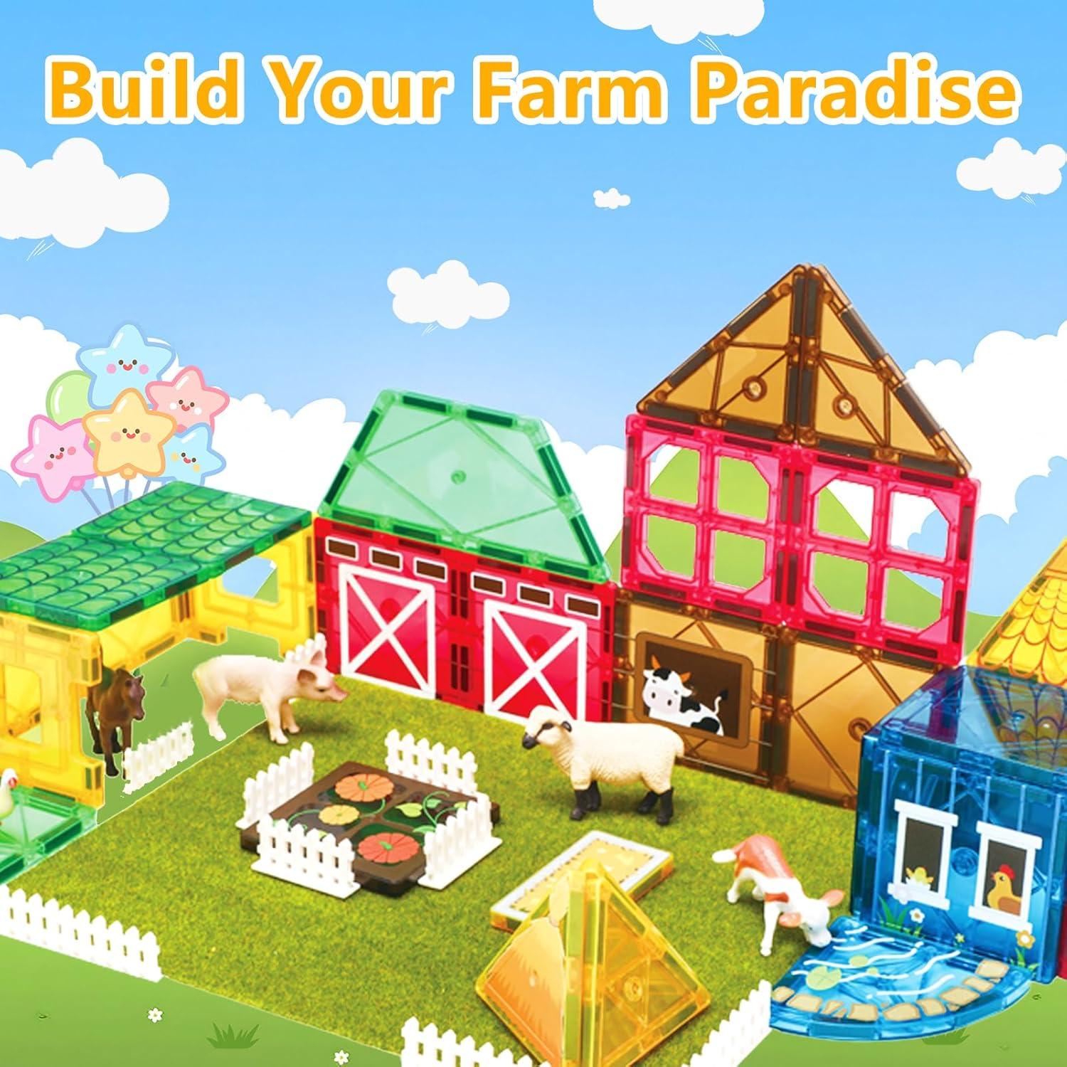 Bloques Magnéticos de Animales YZHDUXIU 50 Piezas 1.44 kg