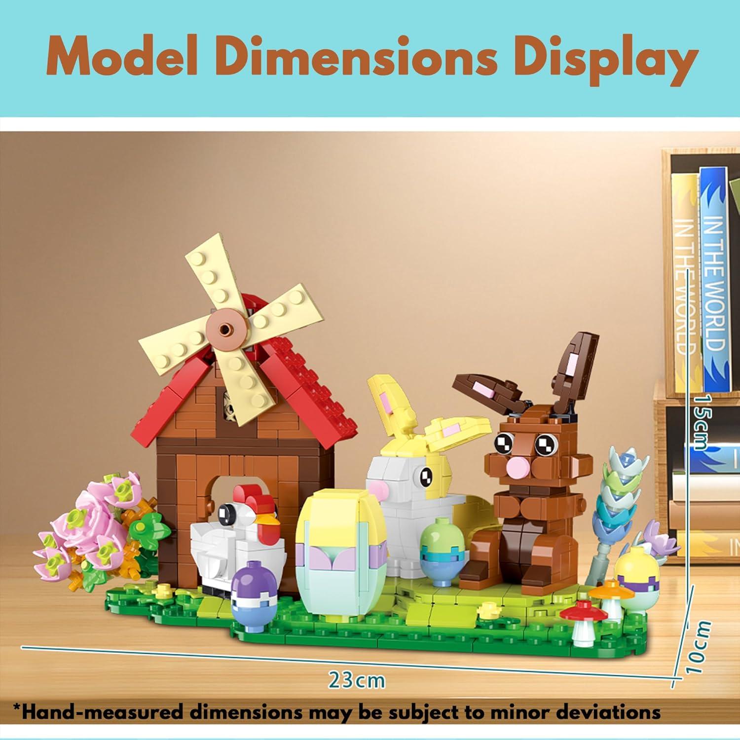 Juego de Bloques de Construcción TAIKONLAB 12 en 1 Conejo de Pascua