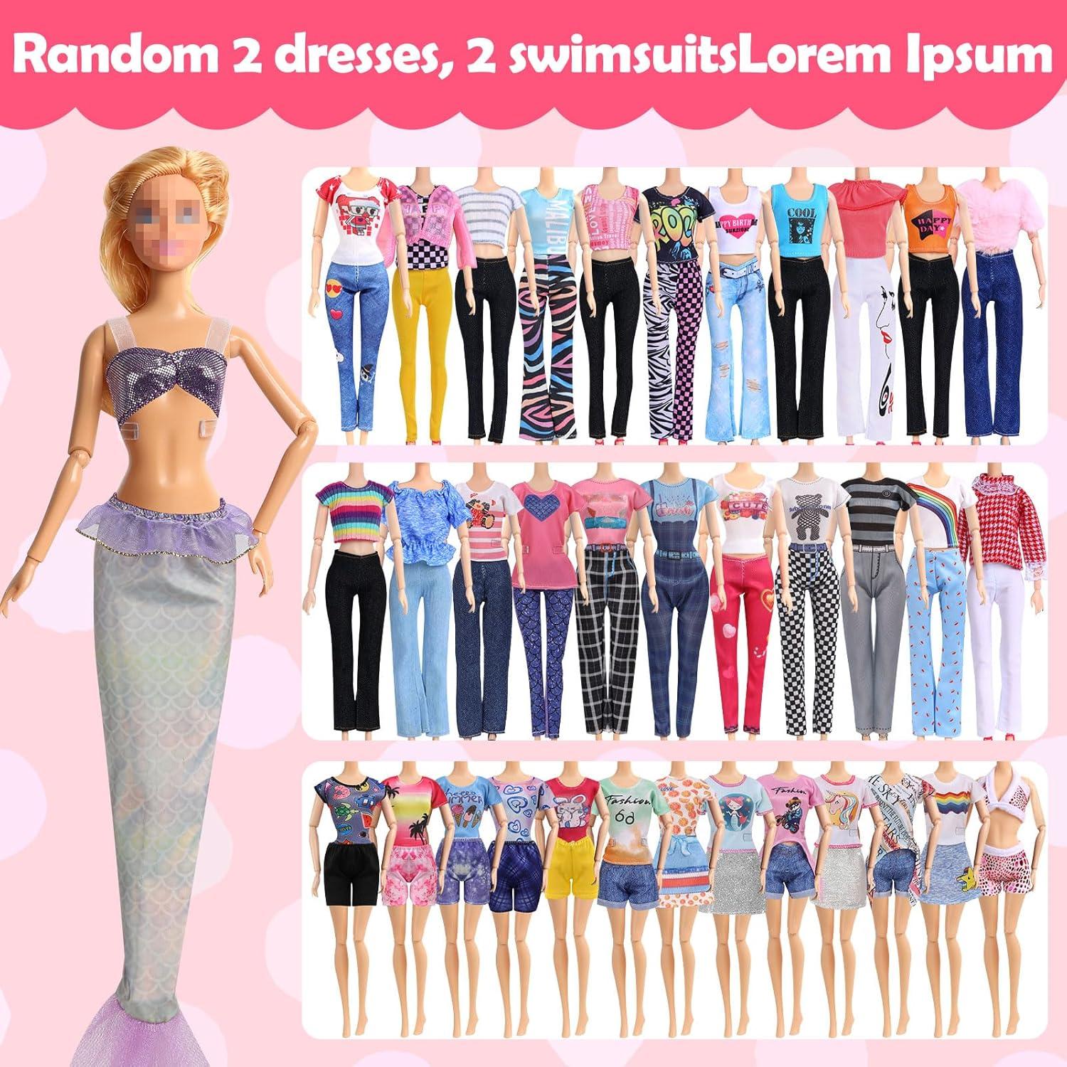 Set de Ropa y Accesorios para Muñecas Nikame 90 Piezas