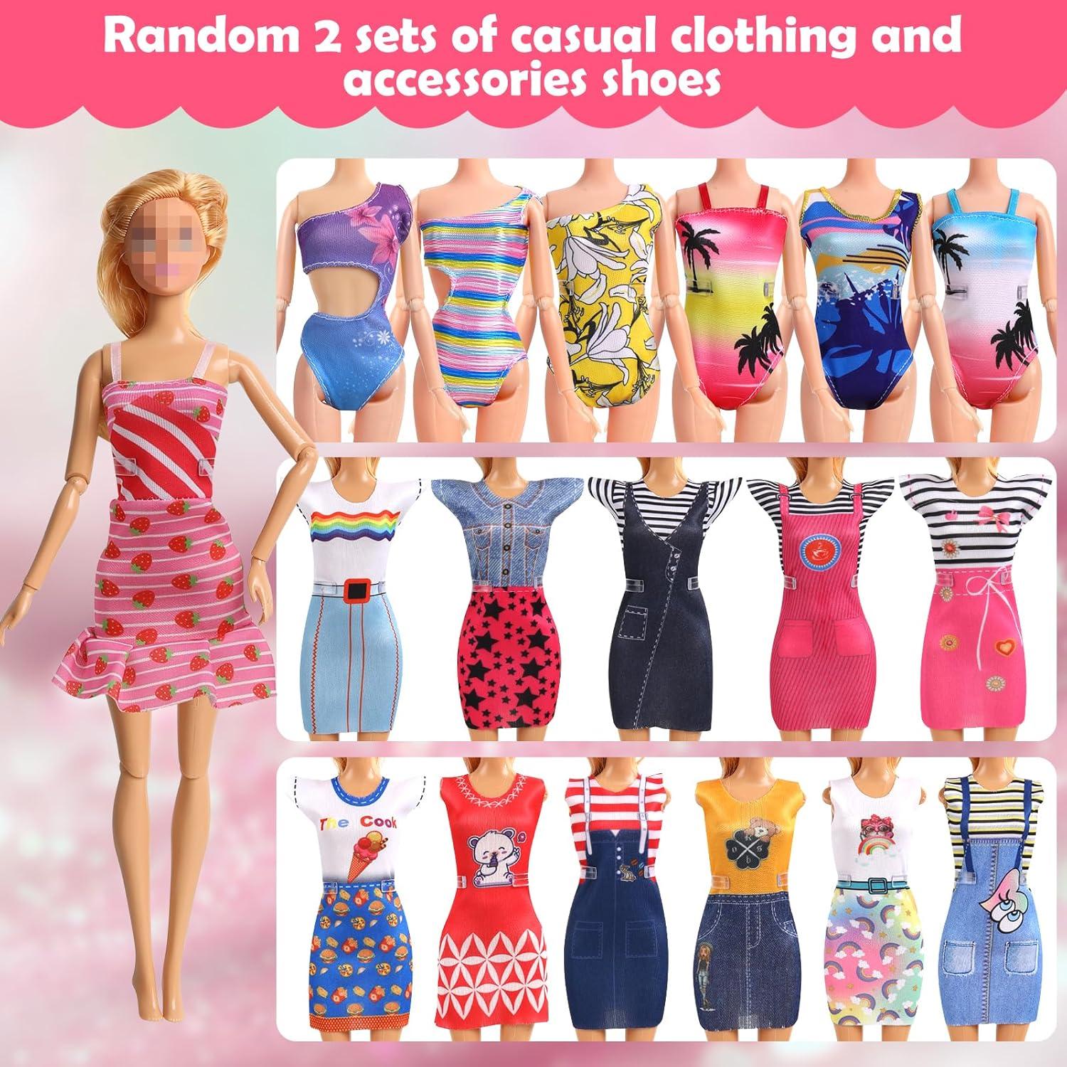 Set de Ropa y Accesorios para Muñecas Nikame 90 Piezas