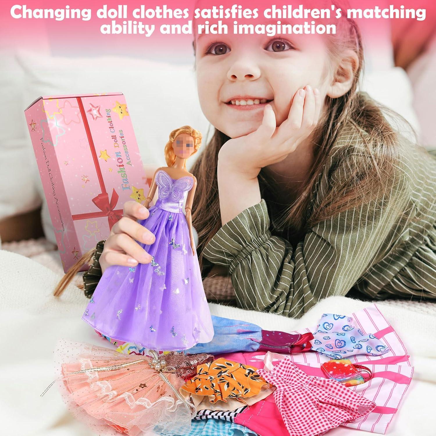 Set de Ropa y Accesorios para Muñecas Nikame 90 Piezas