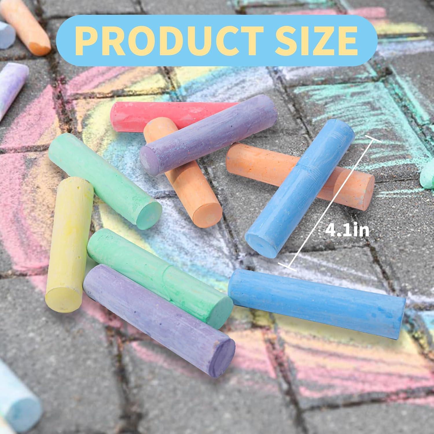 Set de Tizas Jumbo Lavables Heyoxista - 24 Colores No Tóxicos