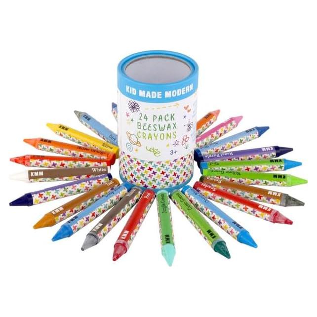 Crayones de Cera de Abeja Kid Made Modern 24 Piezas No Tóxicos