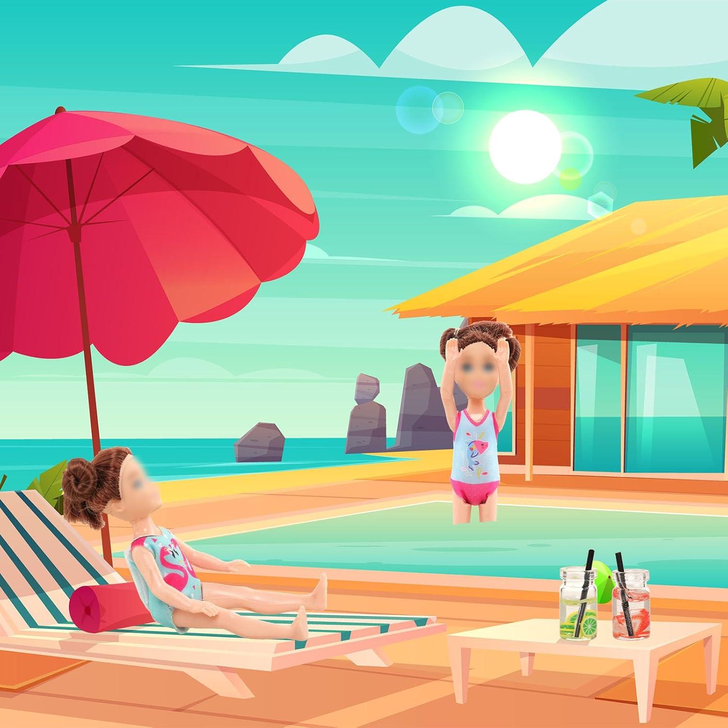 Set de Ropa y Accesorios de Viaje para Muñecas Enoch 5.3"