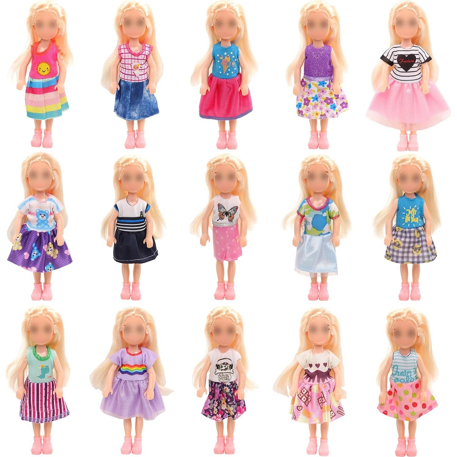 Ropa de Muñeca Joyfun 7 Piezas 10.16 cm para Niñas