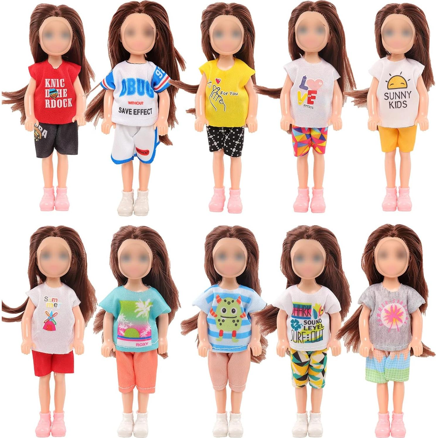 Ropa de Muñeca Joyfun 7 Piezas 10.16 cm para Niñas