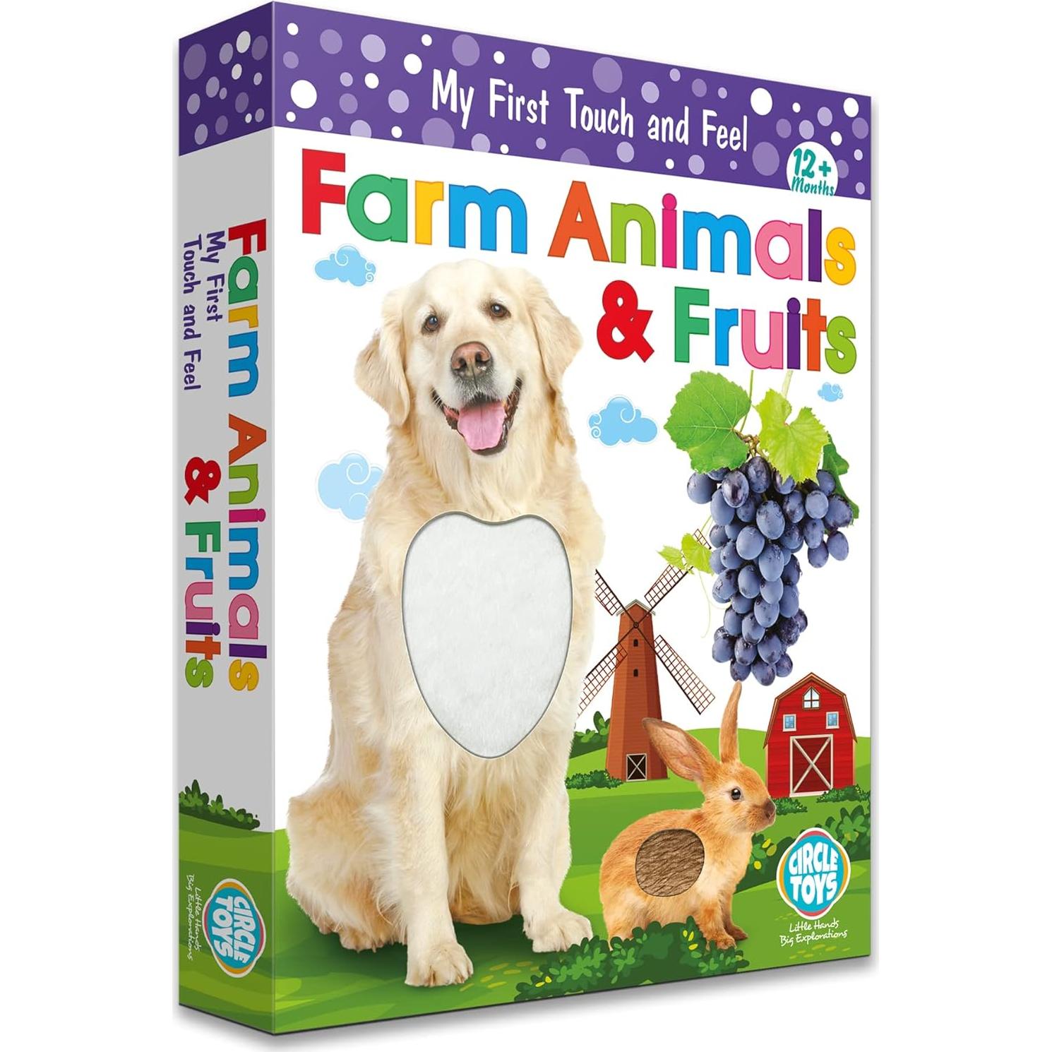 Tarjetas de Flash Tocar y Sentir UGOS - Animales y Frutas