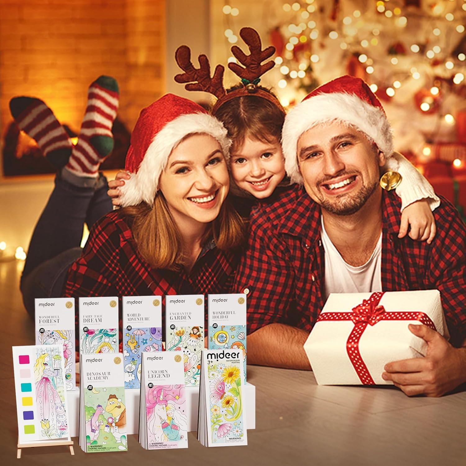 Libro de Pintura Acuarela MiDeer Bosque Maravilloso 20 Páginas