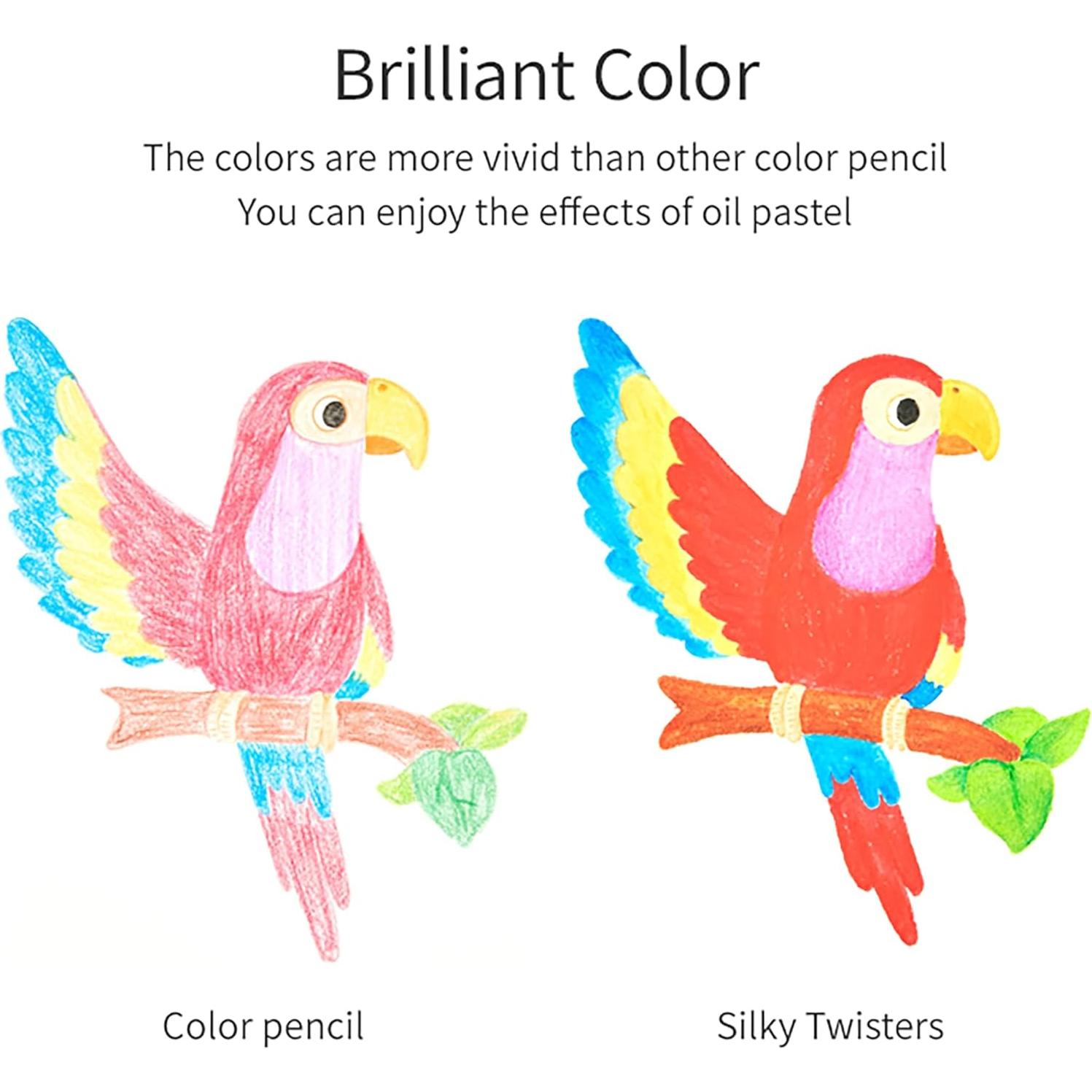 Crayones Giratorios COLORIX - 12 Gel Sedosos No Tóxicos