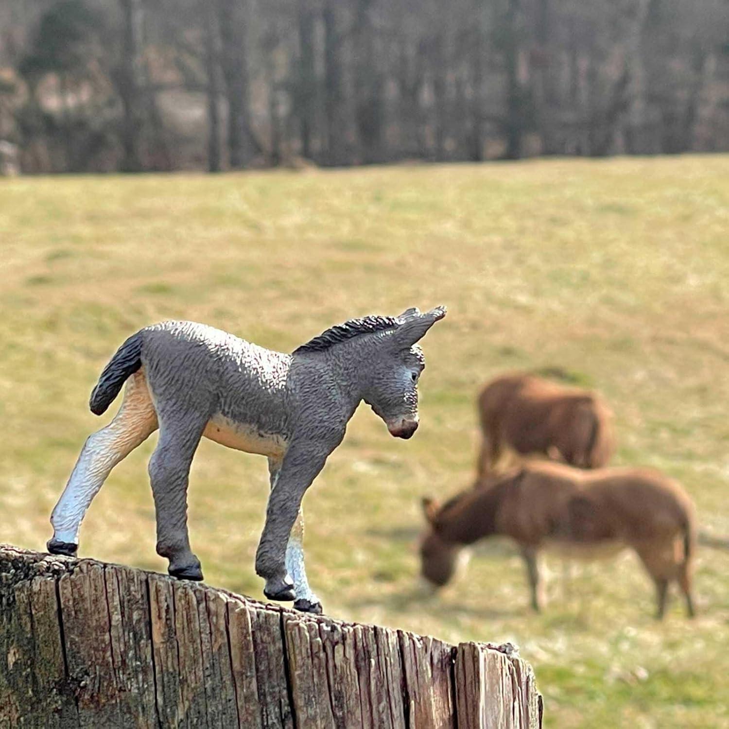 Figura de Burro Safari Ltd. 10 cm - Juguete Educativo para Niños