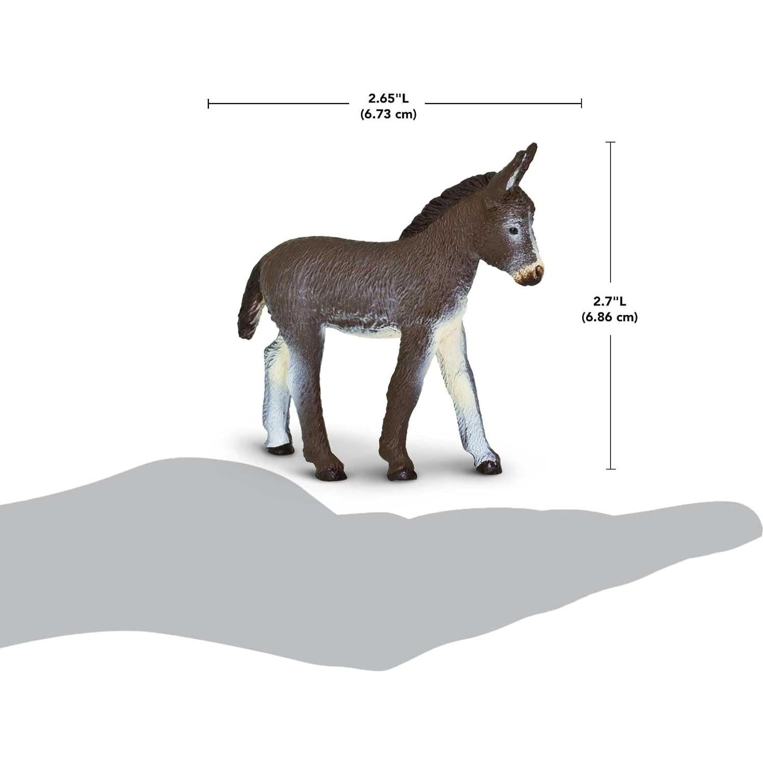Figura de Burro Safari Ltd. 10 cm - Juguete Educativo para Niños