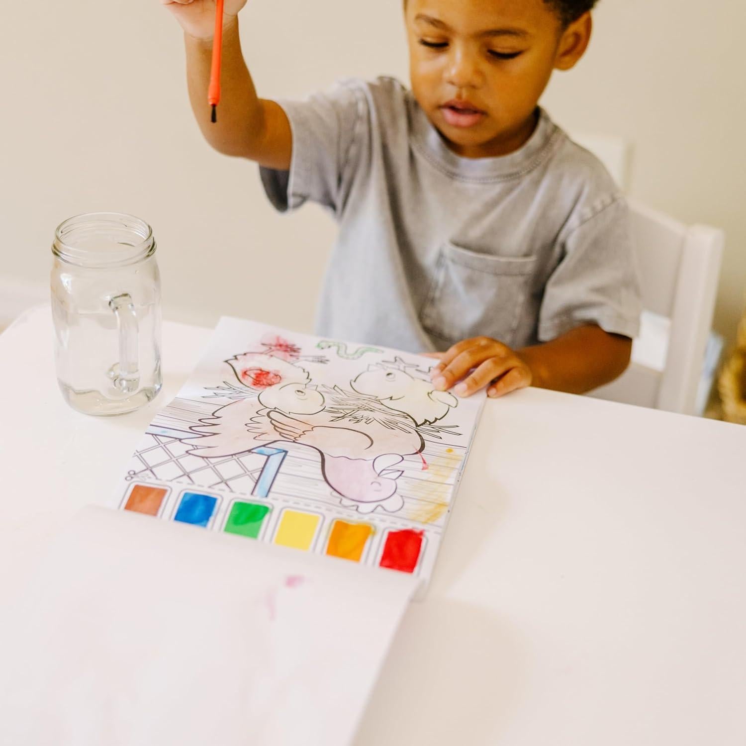 Melissa & Doug Pintar con Agua - Animales de Granja, 20 Páginas