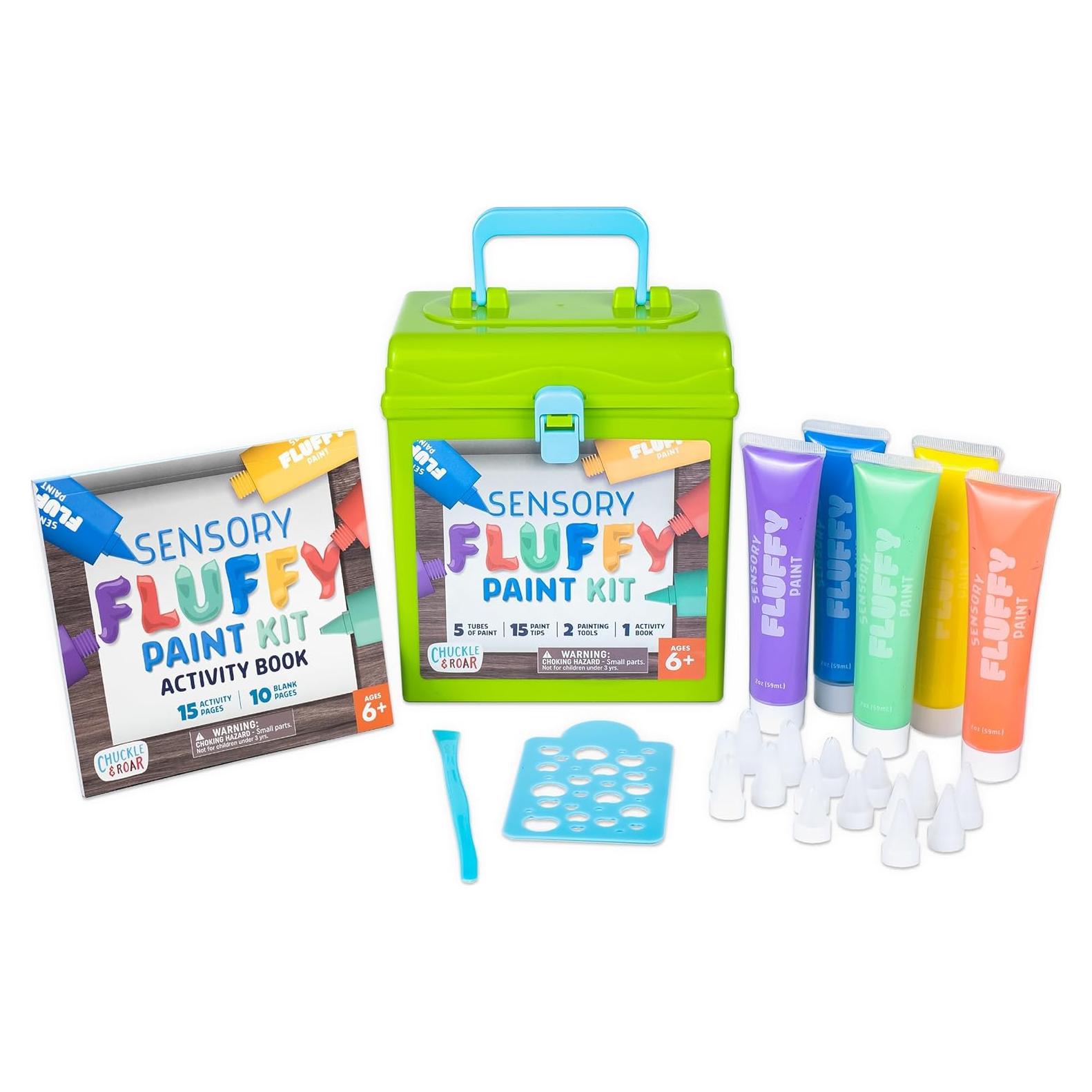 Kit de Pintura Sensorial Esponjosa Chuckle & Roar - 5 Colores