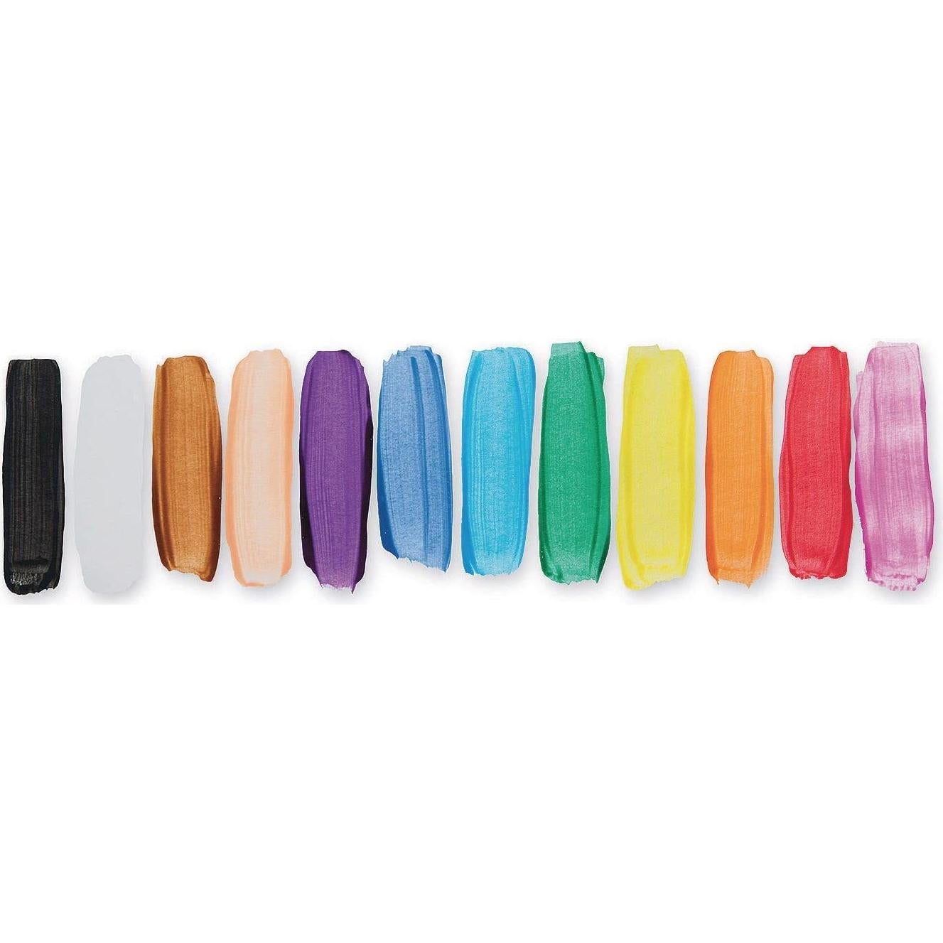 Pintura Tempera Lavable S&S Worldwide 12 Colores 16 oz