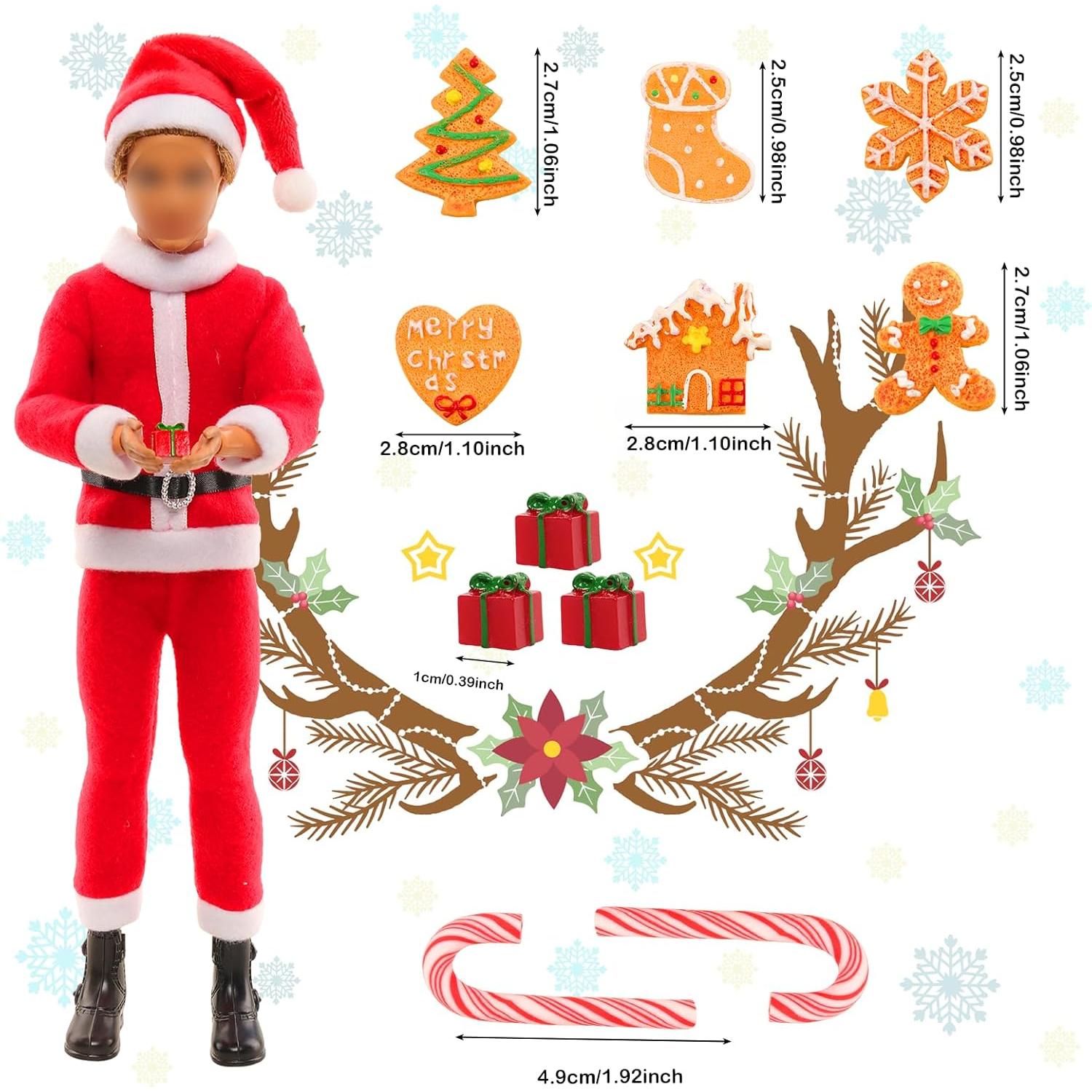 Muñeco de Navidad Miunana 30.48 cm con 17 Accesorios