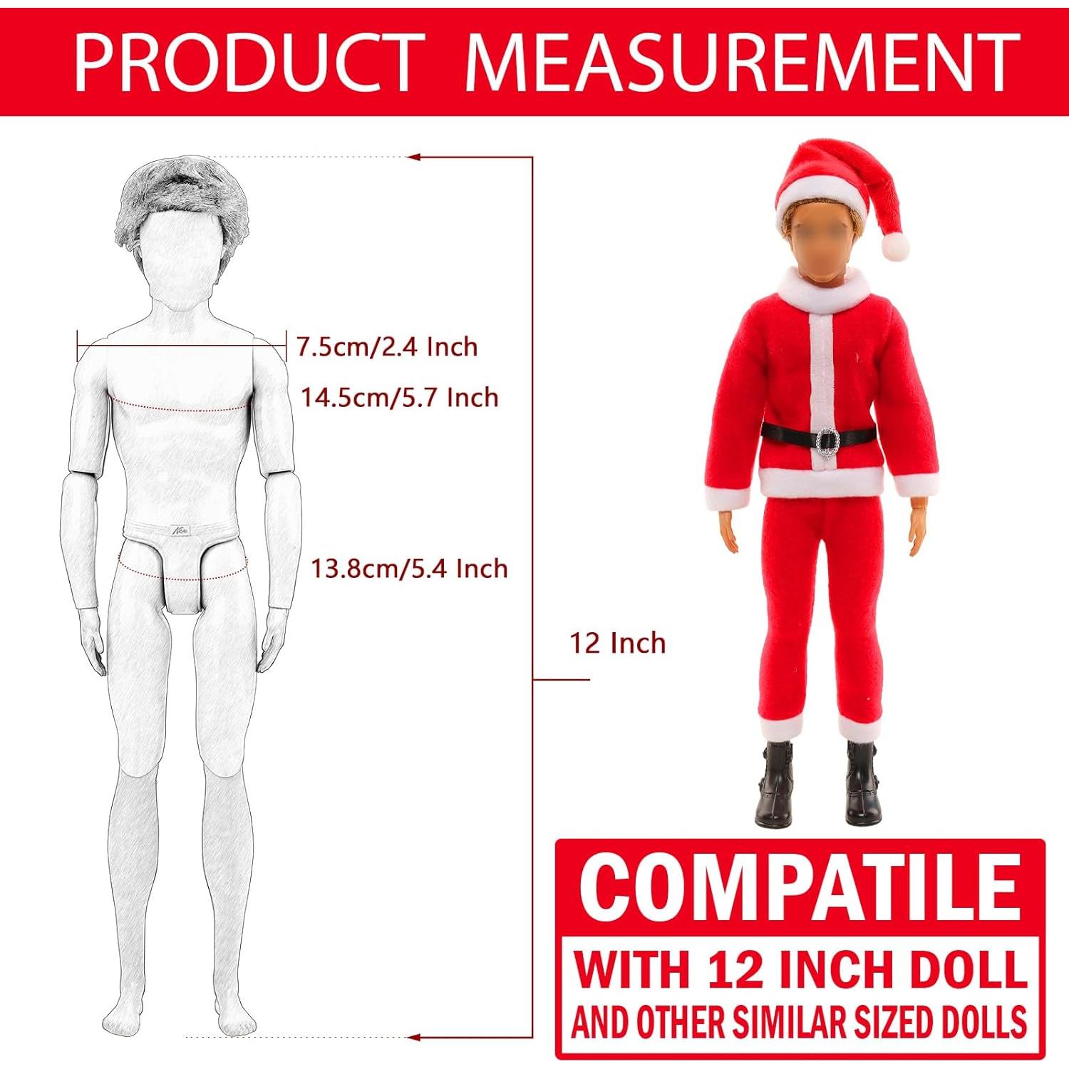 Muñeco de Navidad Miunana 30.48 cm con 17 Accesorios