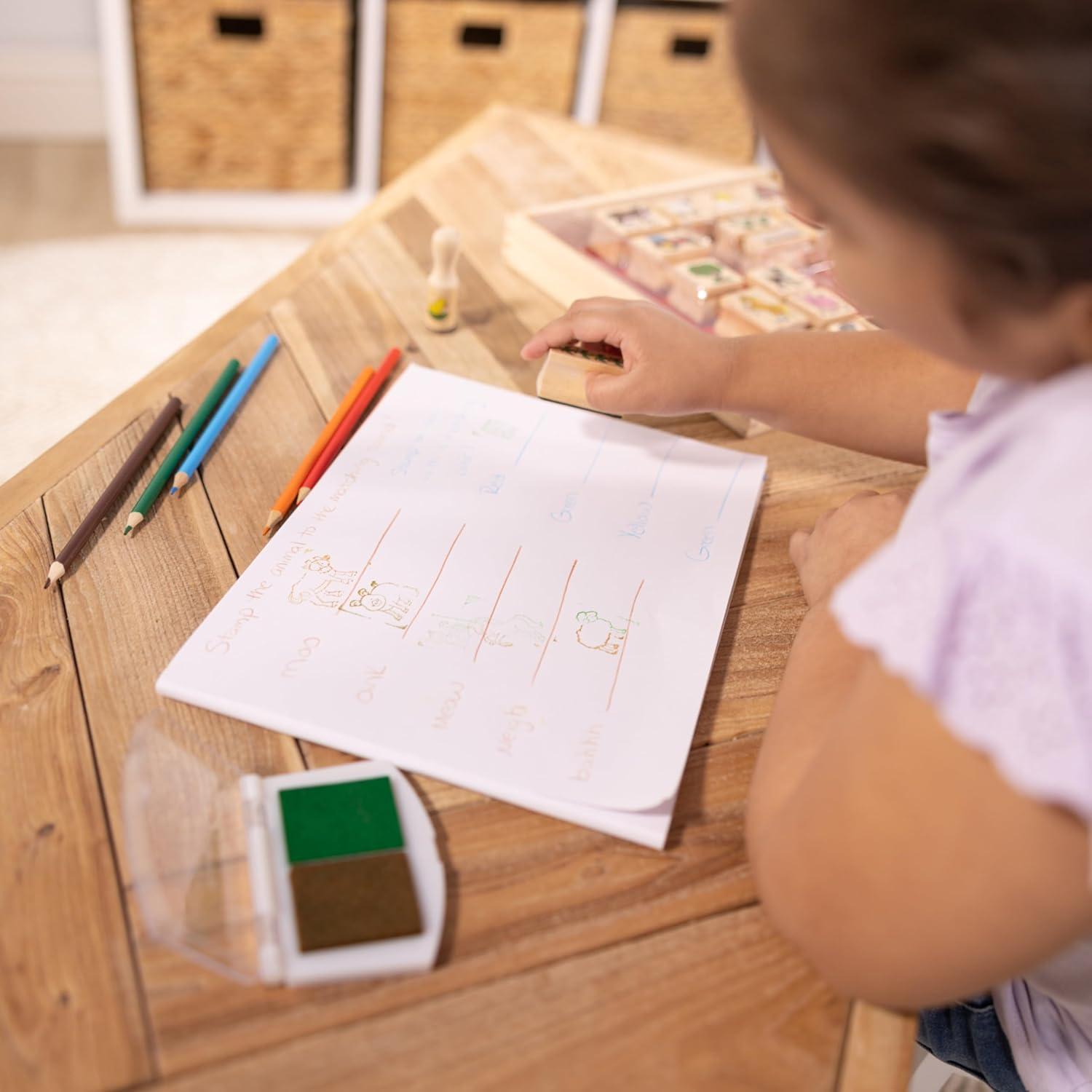 Set de Sellos de Juguete Granja Melissa & Doug 20 Piezas