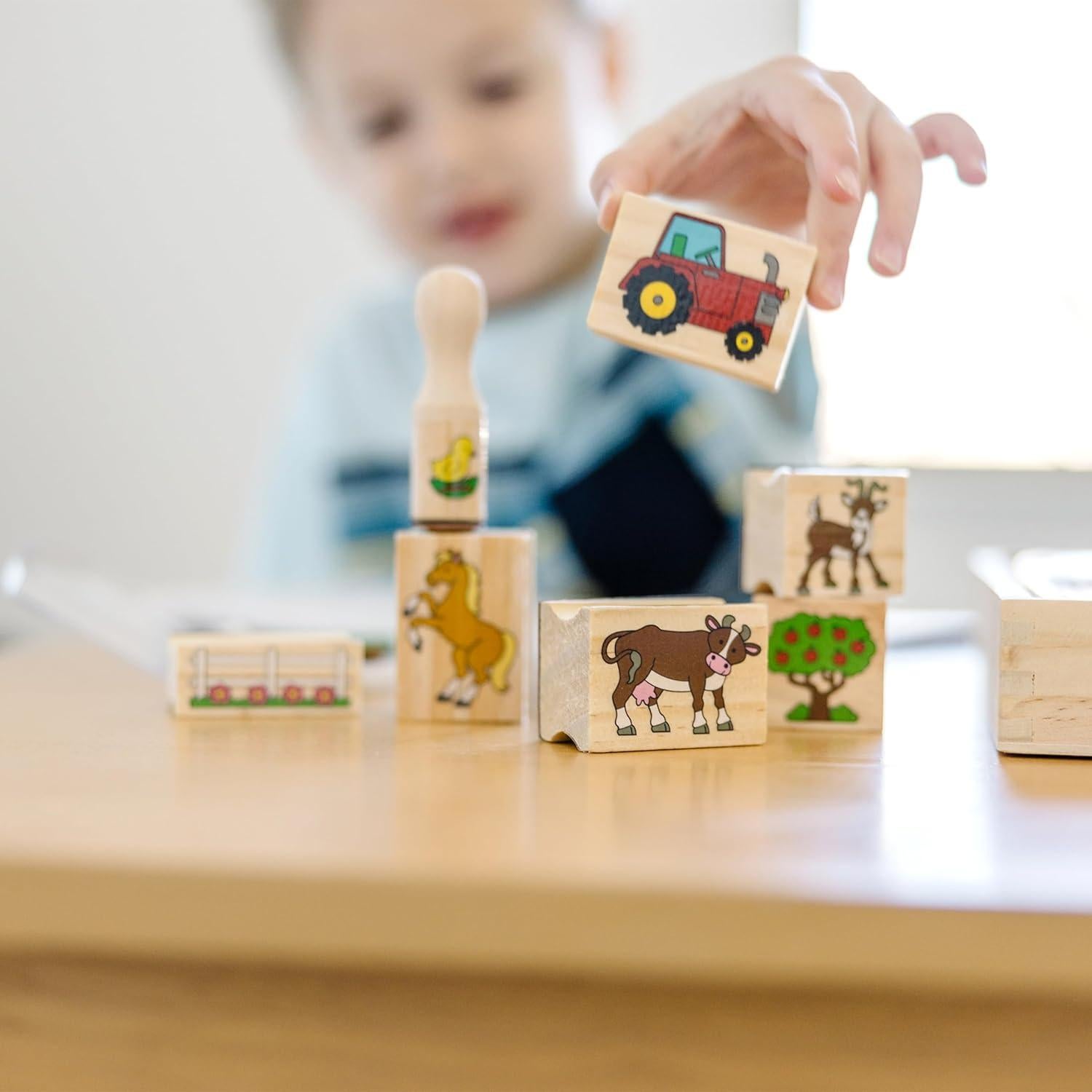 Set de Sellos de Juguete Granja Melissa & Doug 20 Piezas