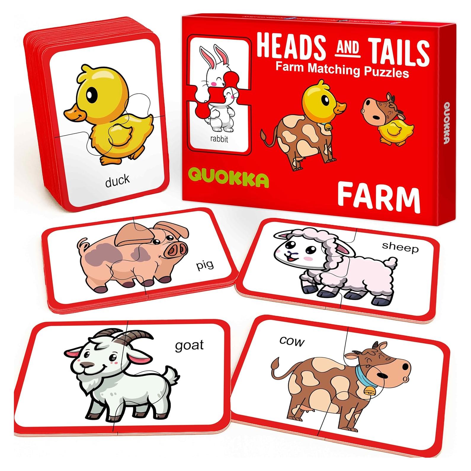 Puzzle Educativo Quokka Granja 16 Piezas Autocorrector