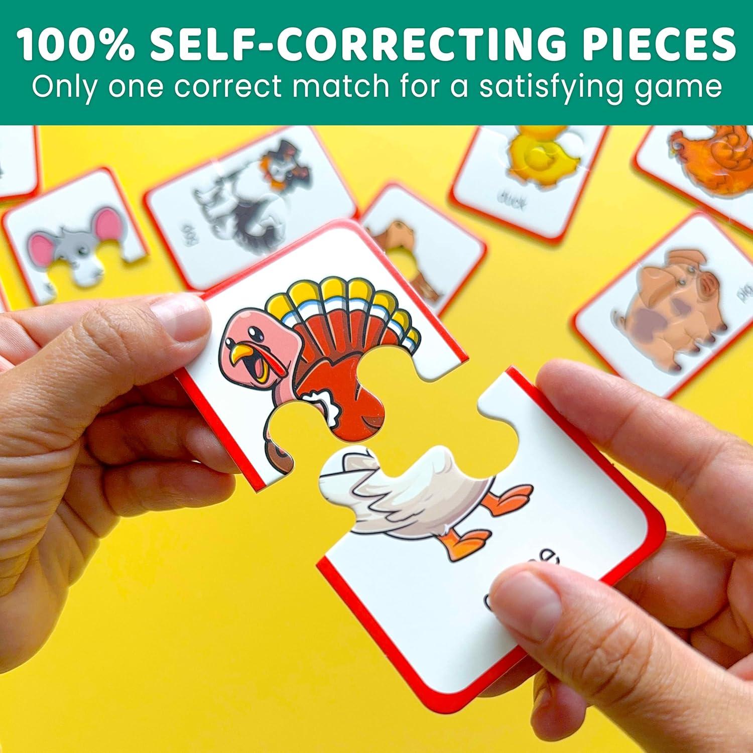 Puzzle Educativo Quokka Granja 16 Piezas Autocorrector