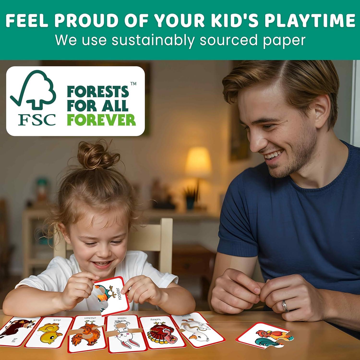 Puzzle Educativo Quokka Granja 16 Piezas Autocorrector