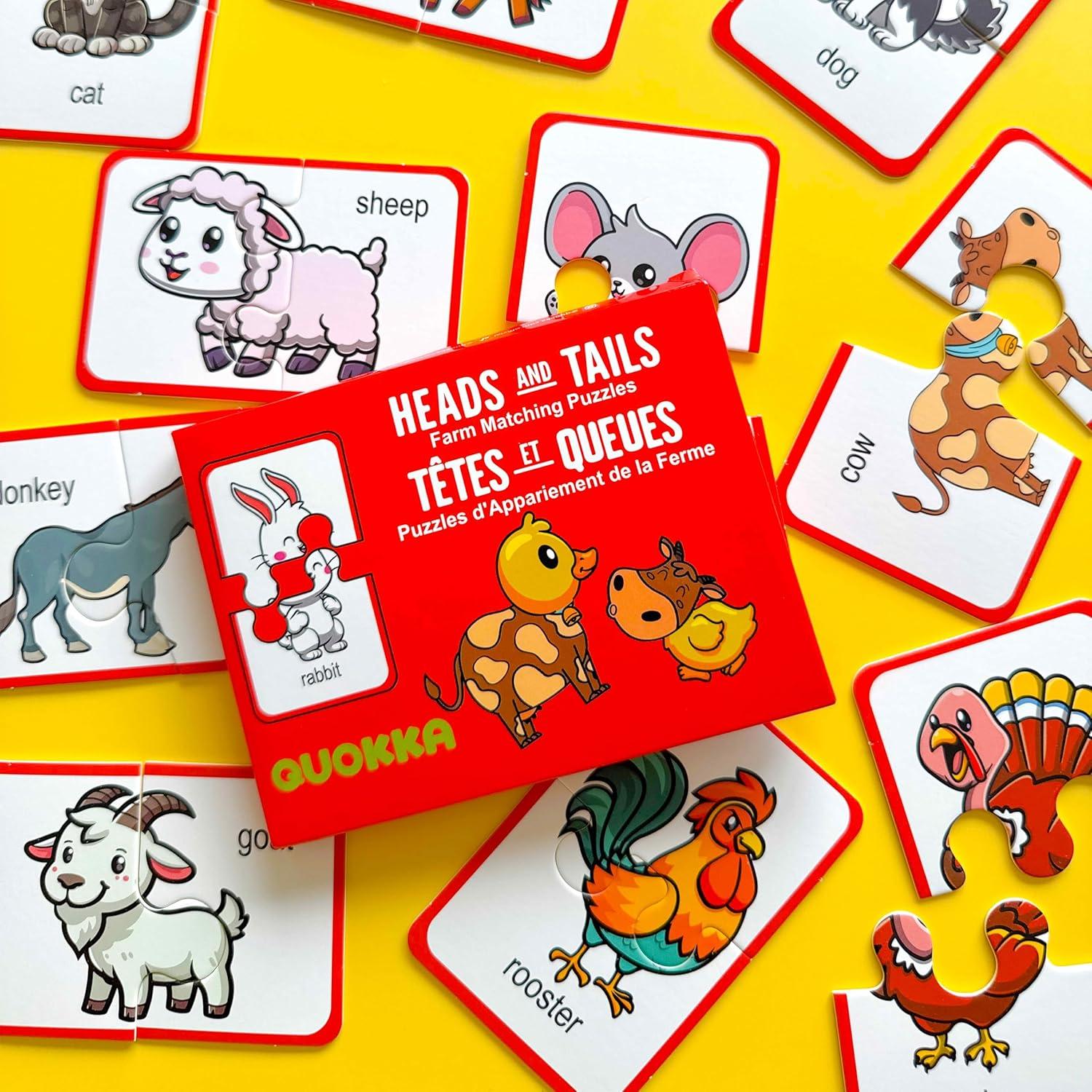 Puzzle Educativo Quokka Granja 16 Piezas Autocorrector