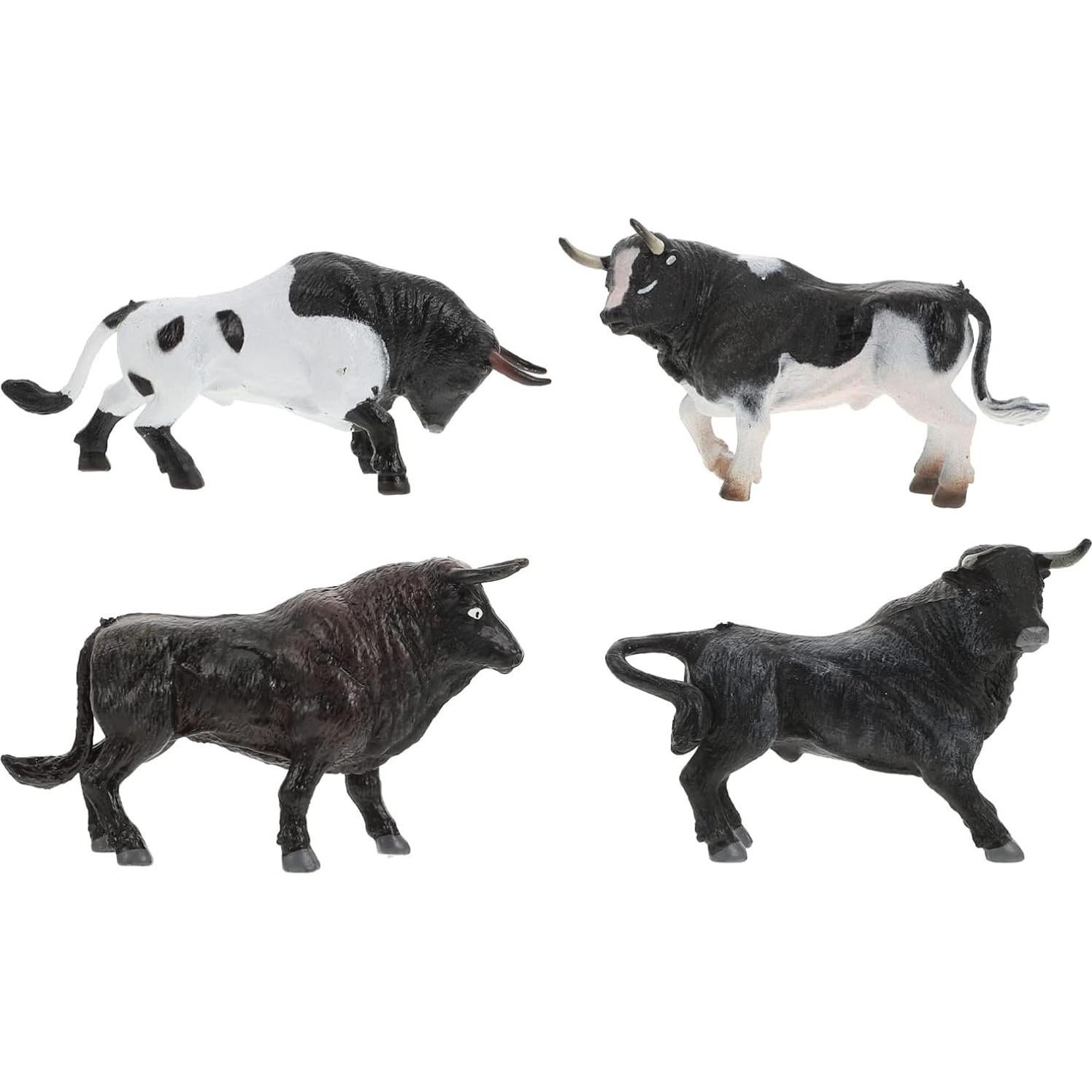 Set de Figuras de Animales de Granja Zerodeko 4PCS - Vaca Realista