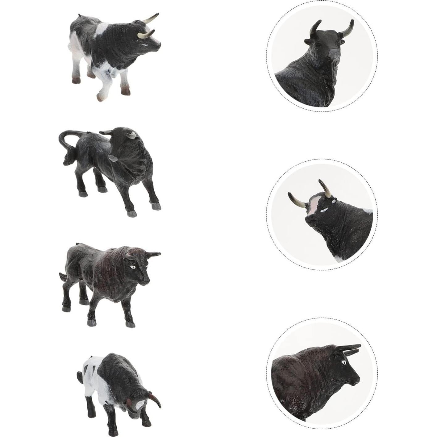 Set de Figuras de Animales de Granja Zerodeko 4PCS - Vaca Realista