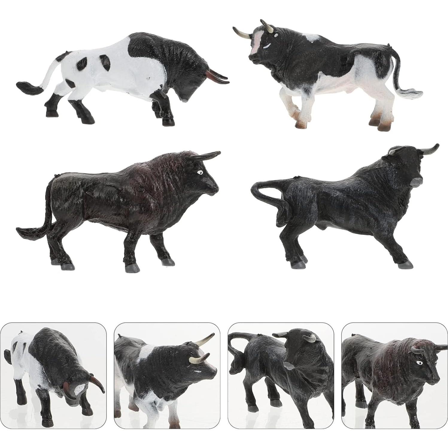 Set de Figuras de Animales de Granja Zerodeko 4PCS - Vaca Realista