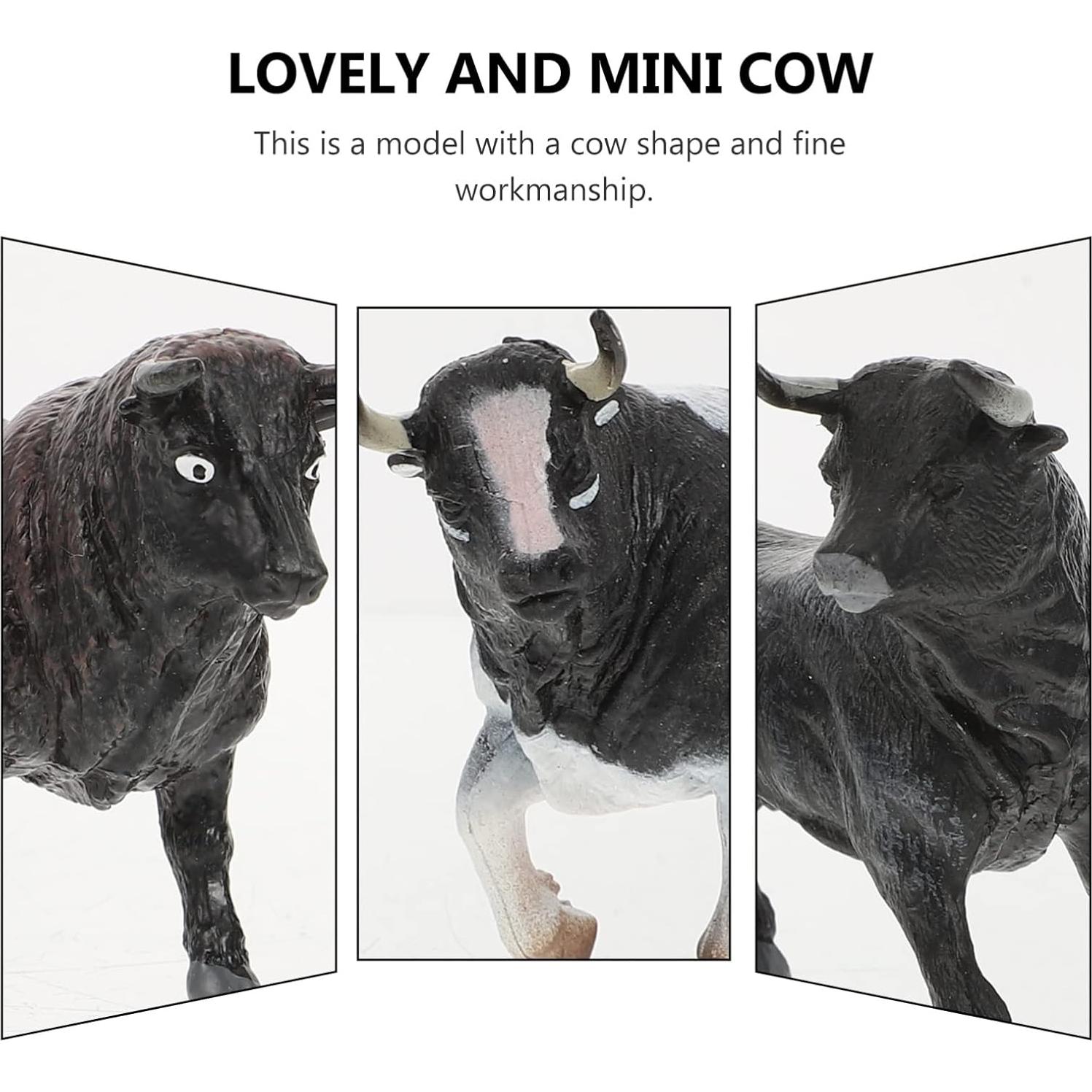 Set de Figuras de Animales de Granja Zerodeko 4PCS - Vaca Realista