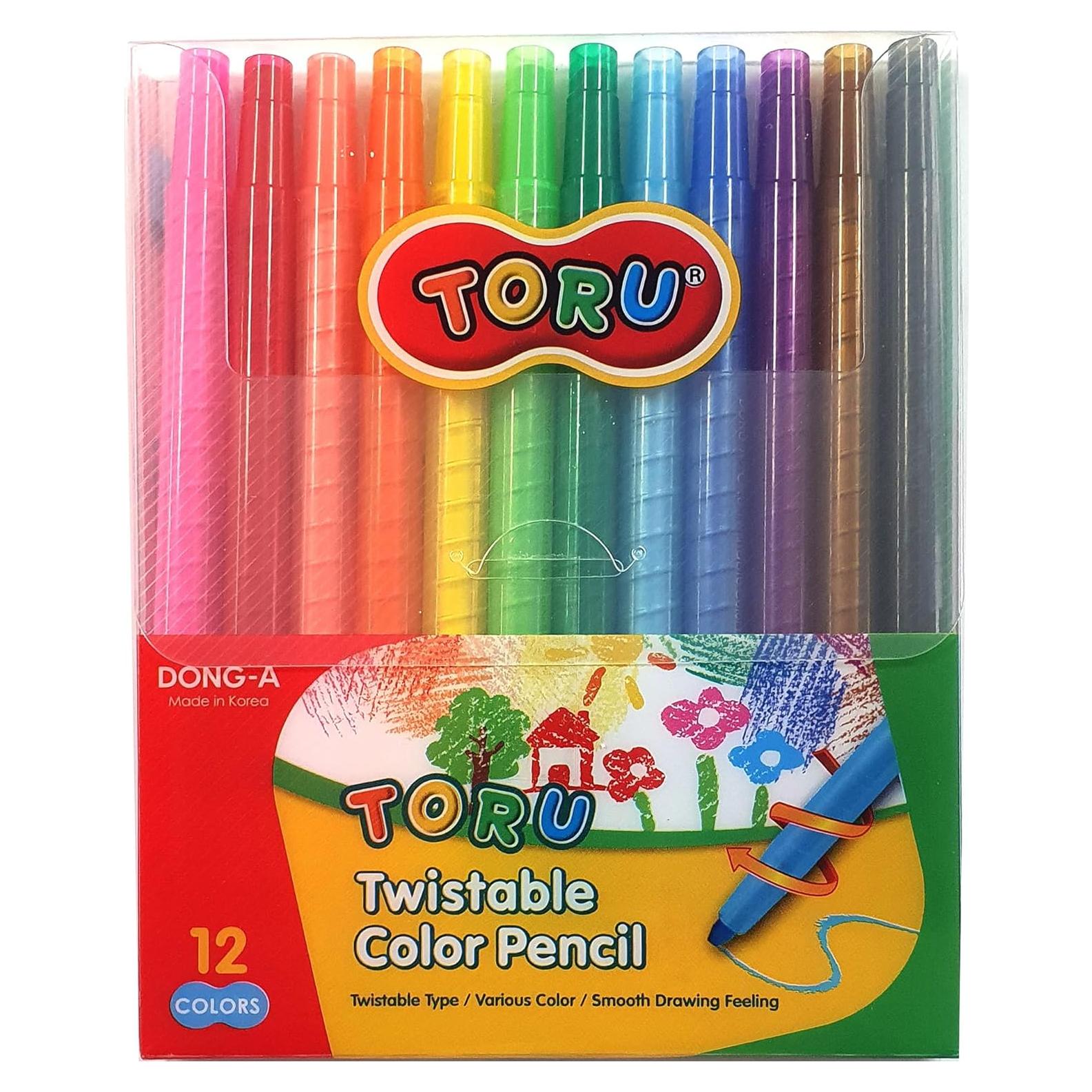 Juego de Lápices de Colores Twistable LENITH 12 Colores