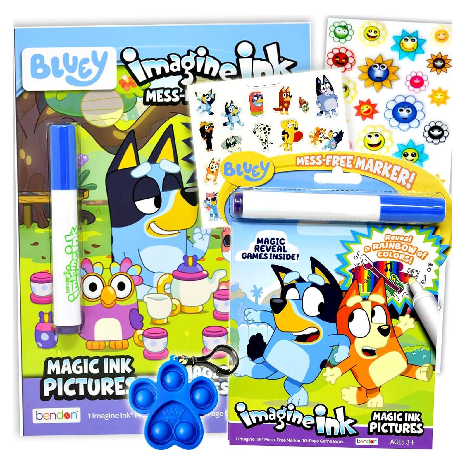 Conjunto de Libros para Colorear Bluey Bendon - 2 Libros Imagine Ink