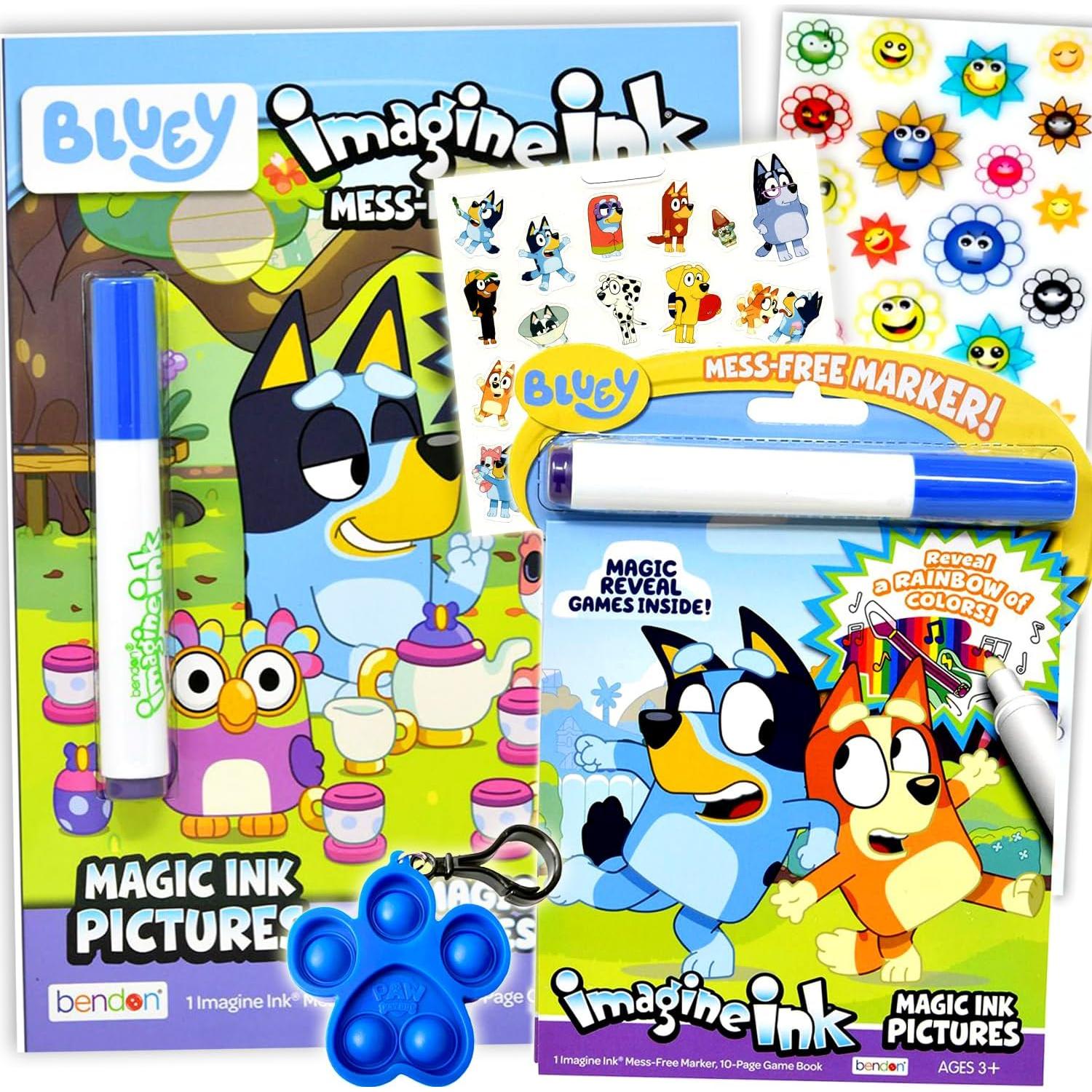 Conjunto de Libros para Colorear Bluey Bendon - 2 Libros Imagine Ink