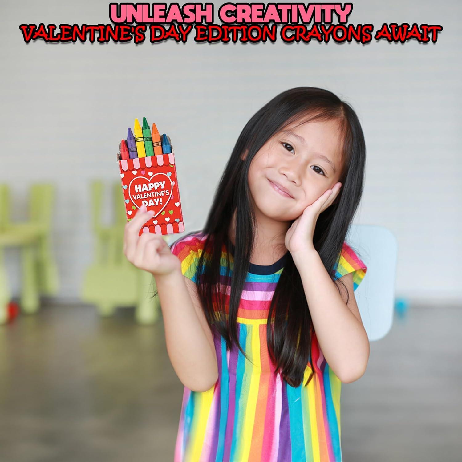 Crayones en forma de corazón Fun Express 24 unidades no tóxicos