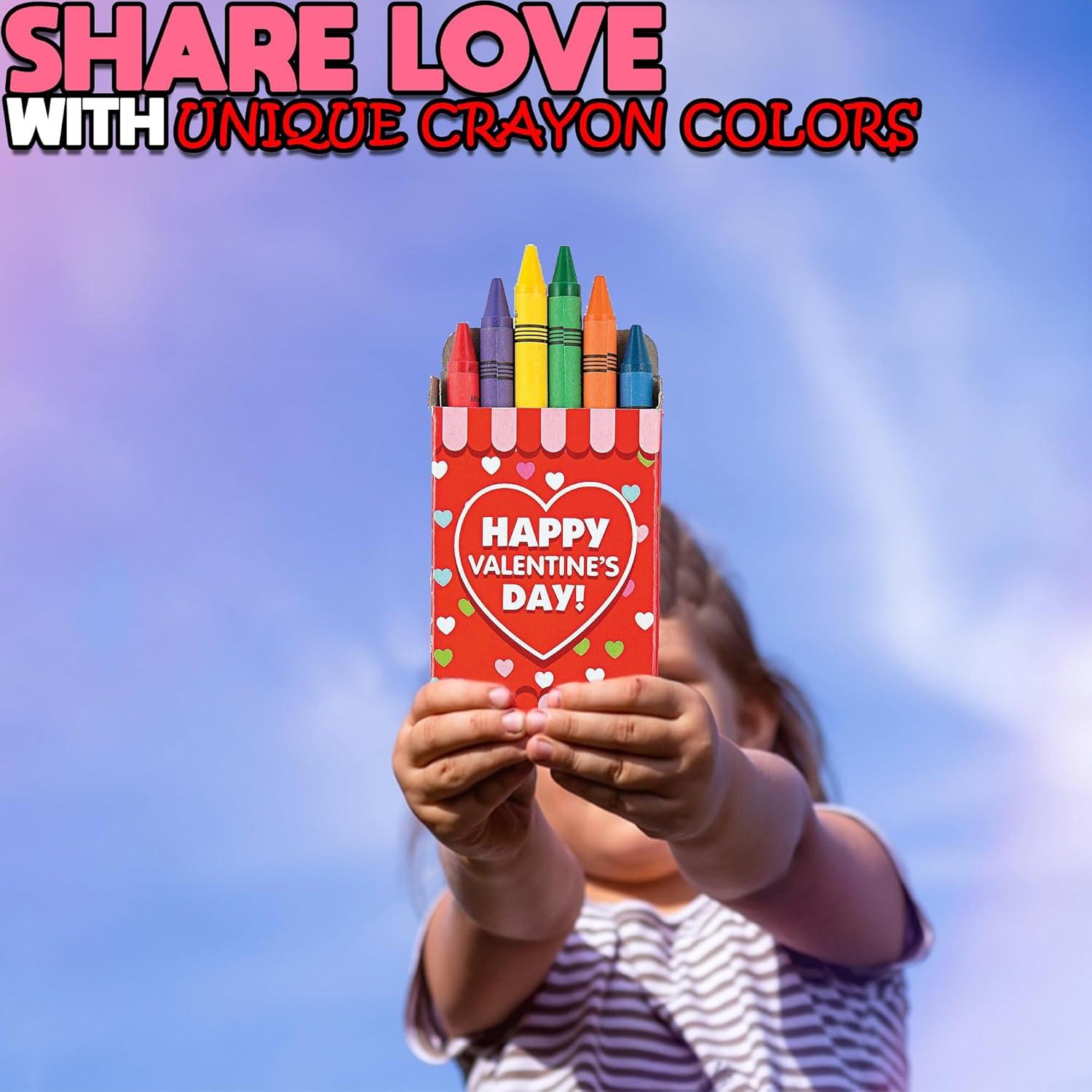 Crayones en forma de corazón Fun Express 24 unidades no tóxicos