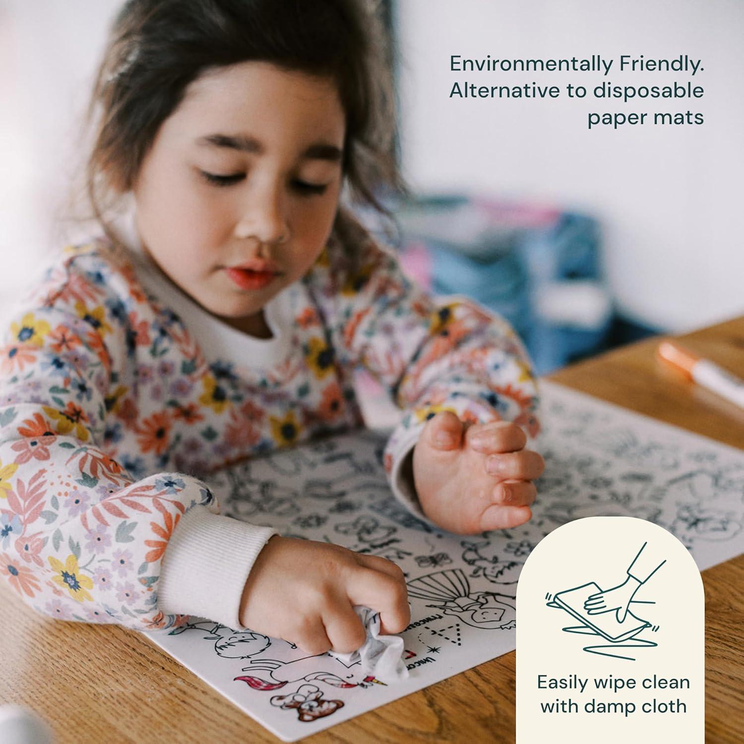 Alfombrilla de Dibujo Reutilizable HeyDoodle DinoRoar A4