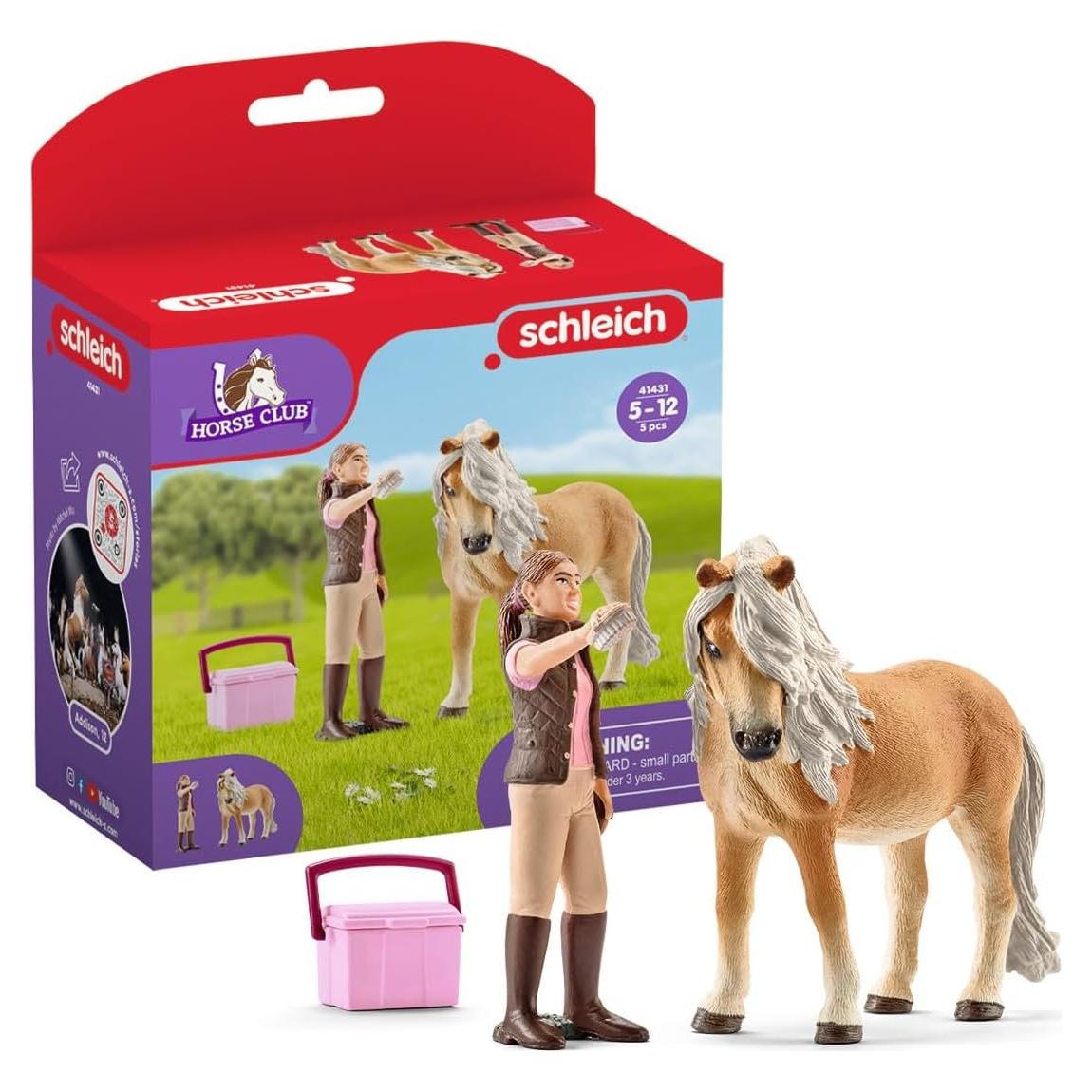 Juguete Cuidador con Poni Islandés Schleich 15.1x7.9x18cm