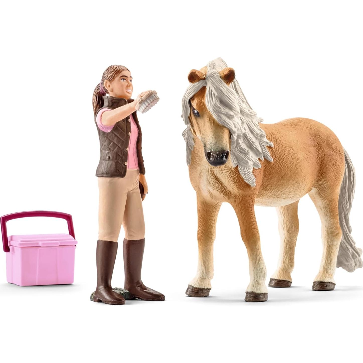 Juguete Cuidador con Poni Islandés Schleich 15.1x7.9x18cm