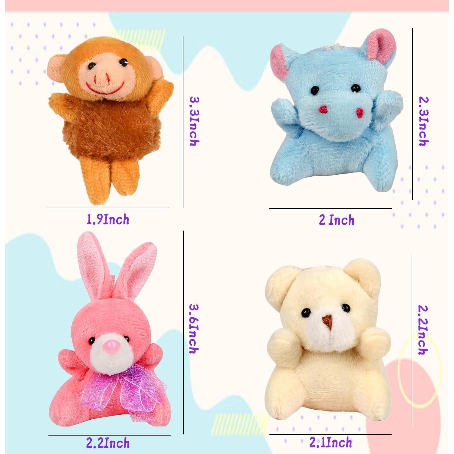 Juego de 25 Juguetes de Peluche Mini LMAZEPMQ para Niños