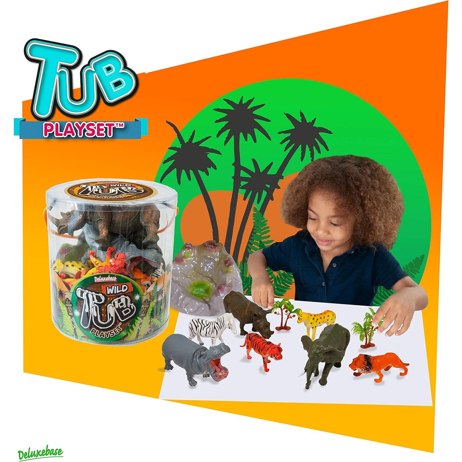 Juego de Tubos Granja Deluxebase 12 Figuras Animales 269g