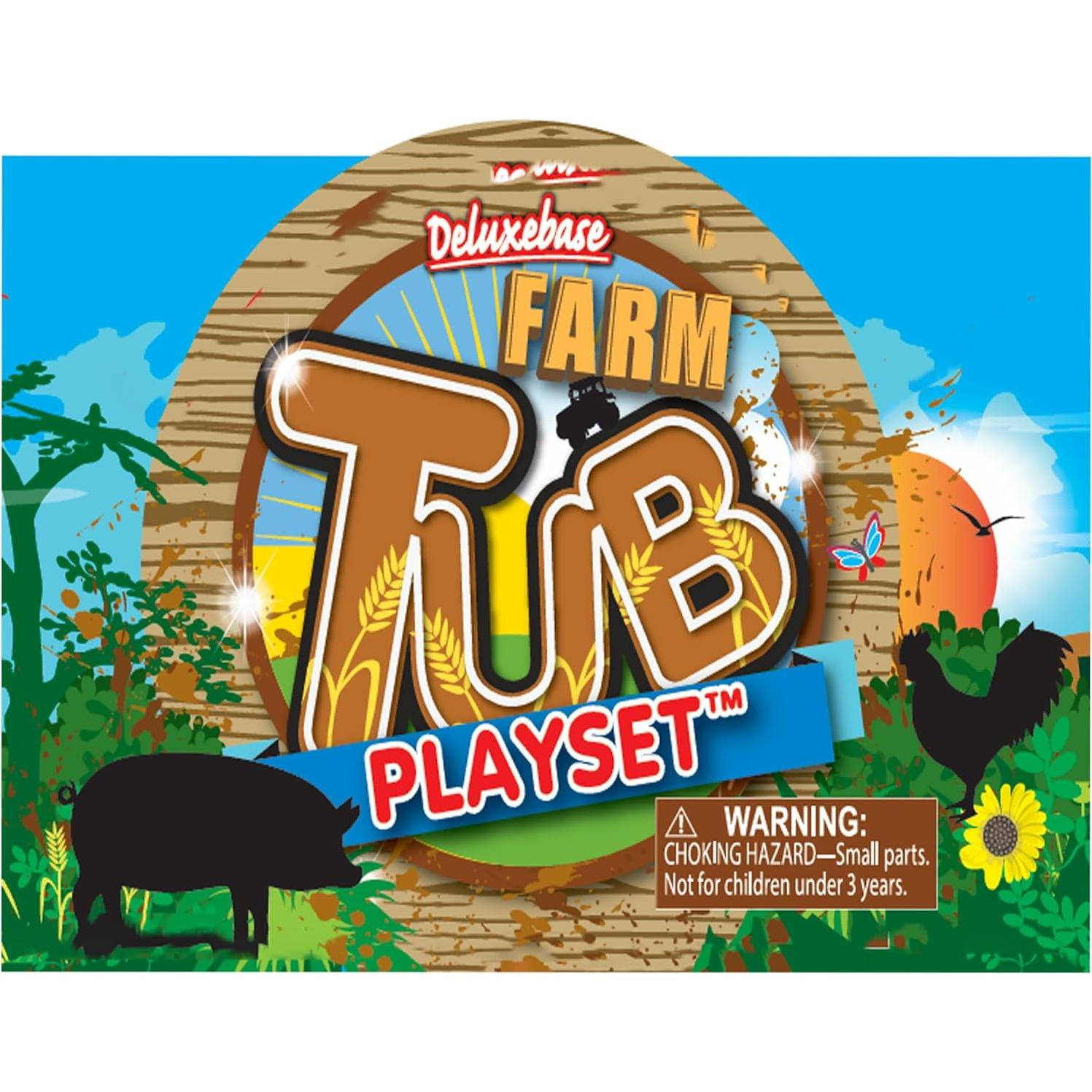Juego de Tubos Granja Deluxebase 12 Figuras Animales 269g
