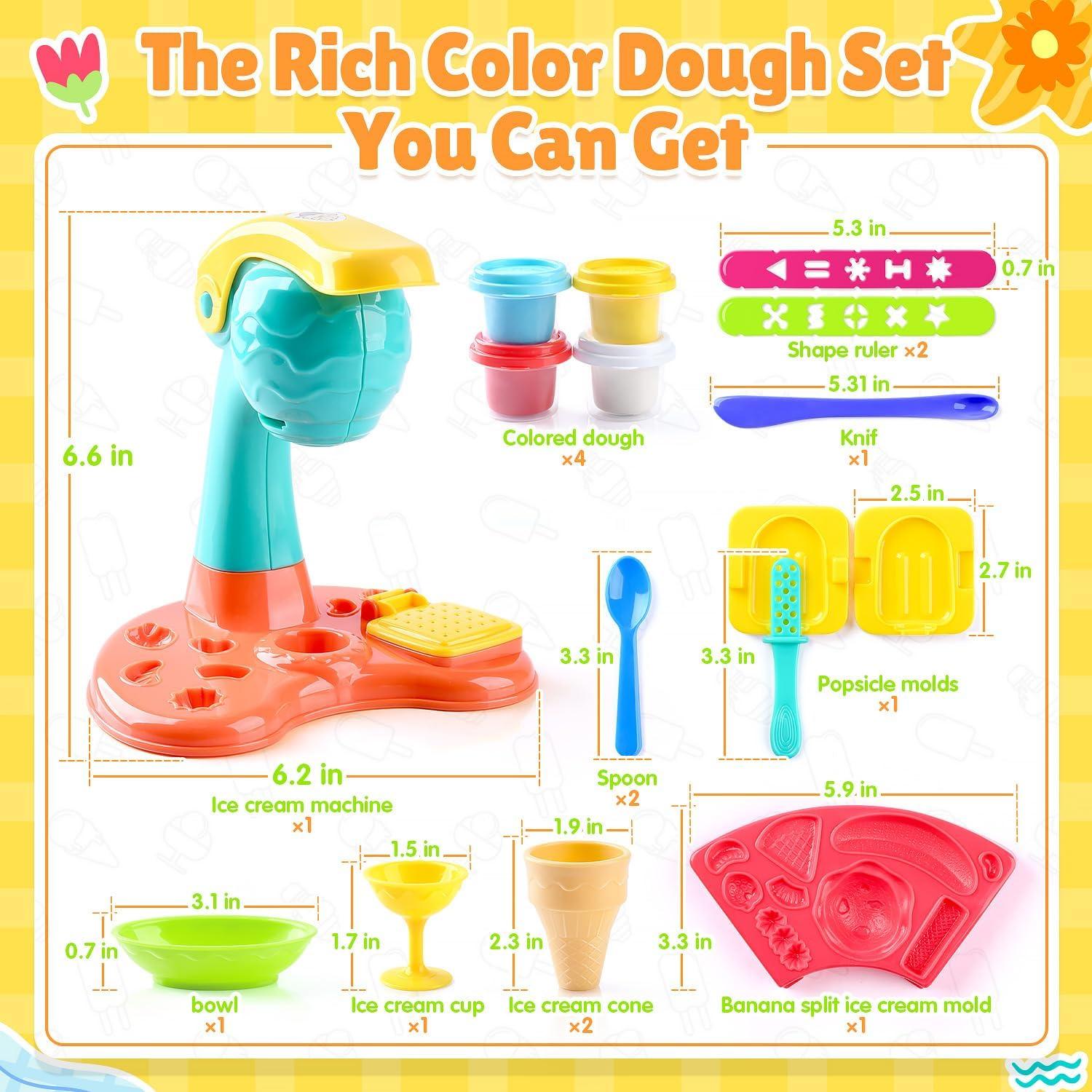 Set de Masa de Helado PLAY Modelo 8250 con Accesorios