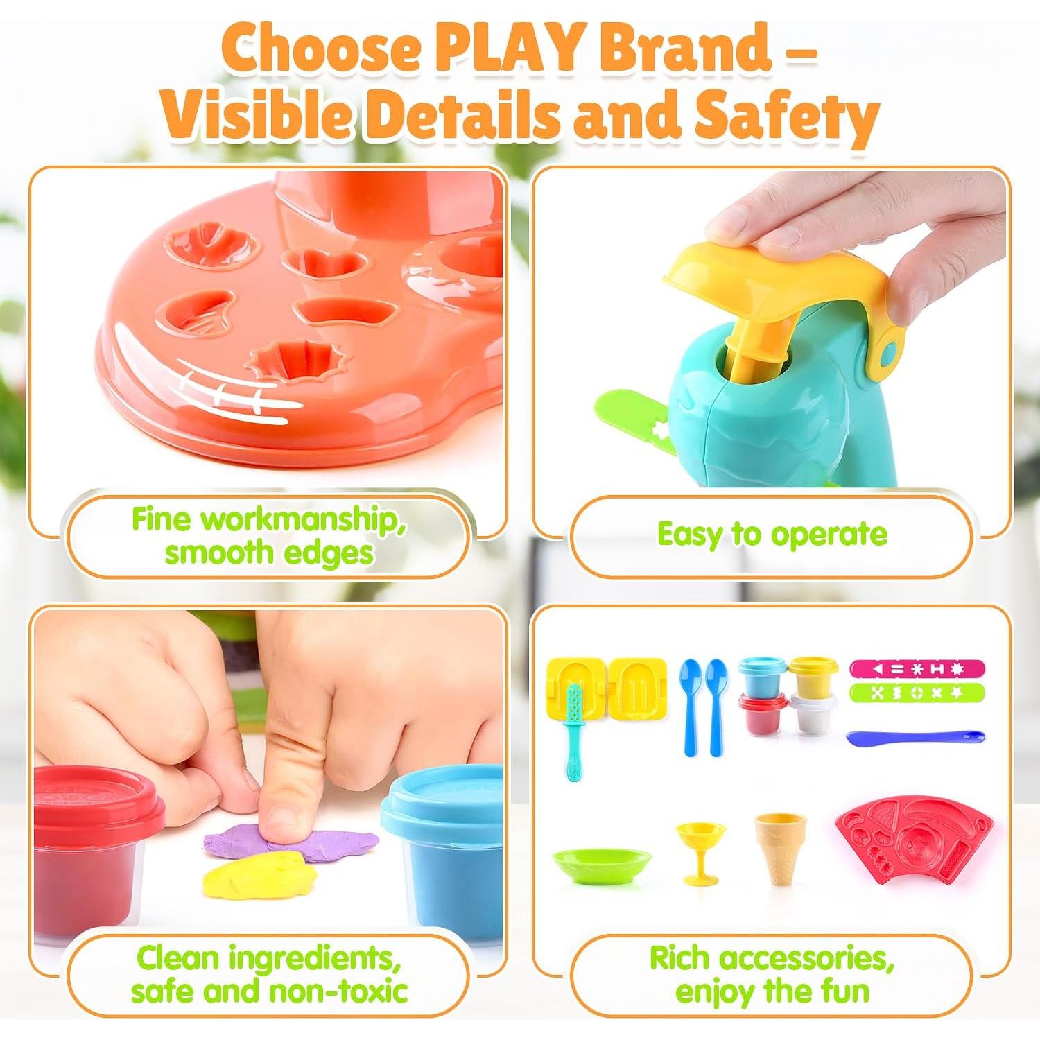 Set de Masa de Helado PLAY Modelo 8250 con Accesorios