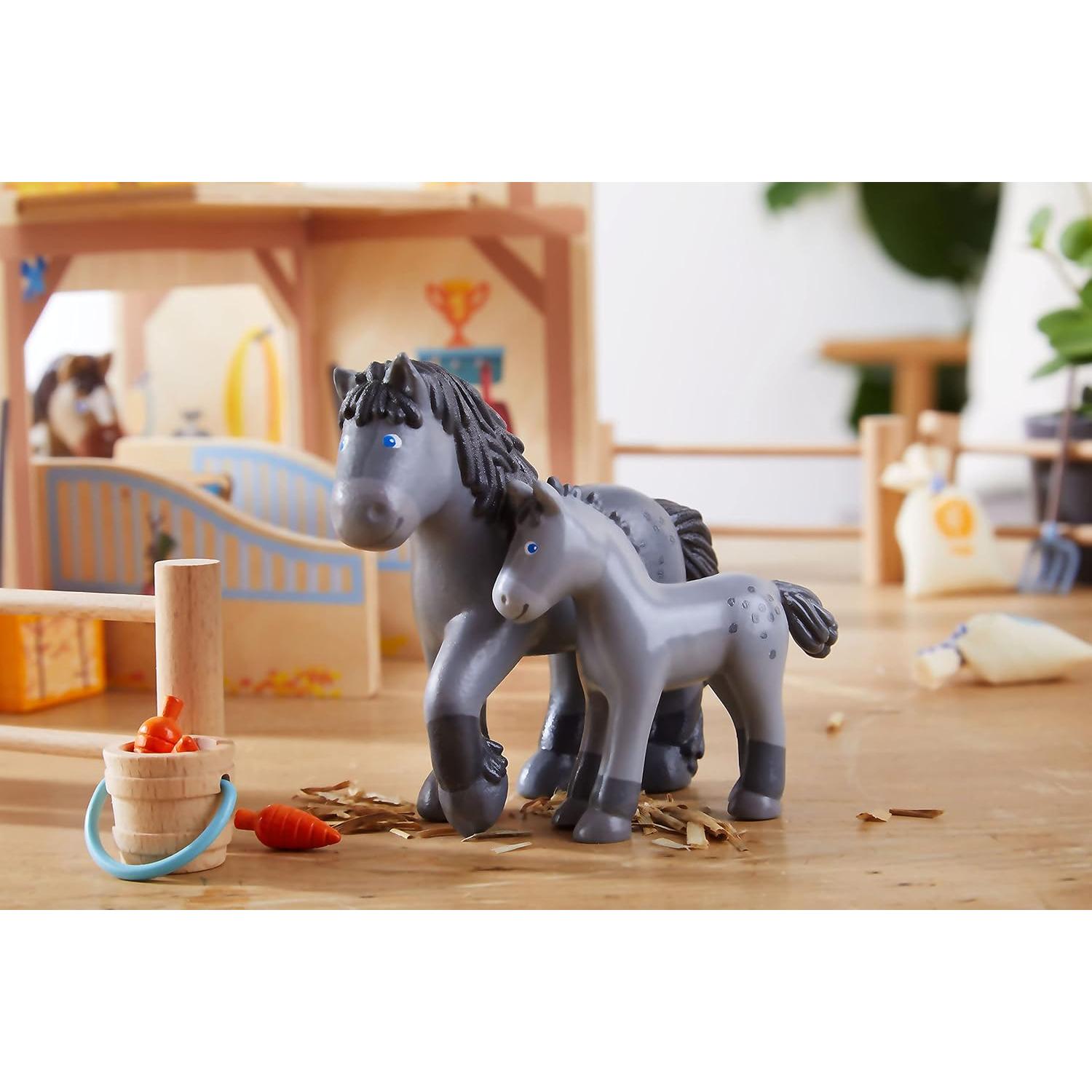 Set de Juego HABA Amigos Pequeños Caballo y Potro de Plástico