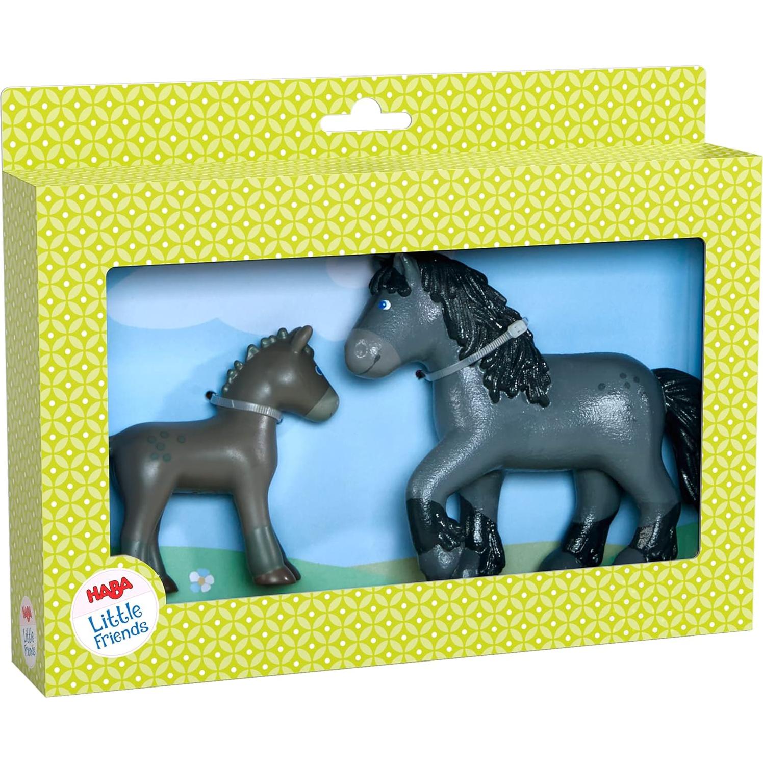 Set de Juego HABA Amigos Pequeños Caballo y Potro de Plástico