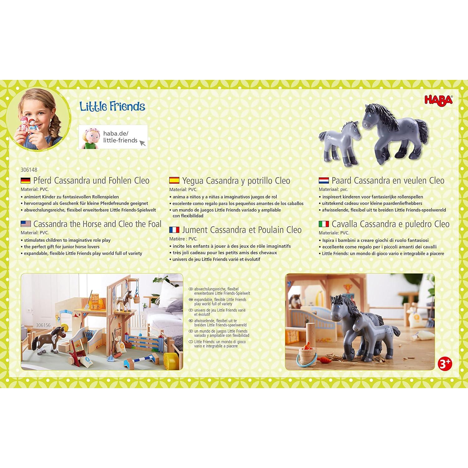 Set de Juego HABA Amigos Pequeños Caballo y Potro de Plástico