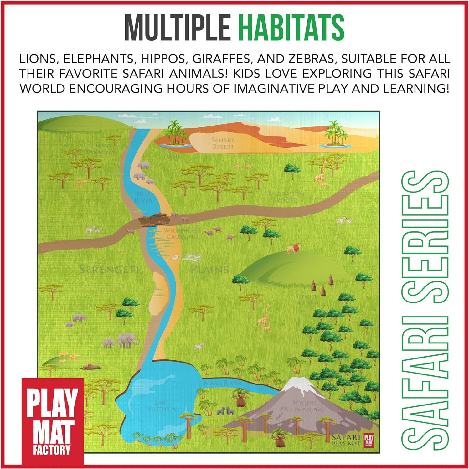 Alfombra de Juego Safari 145x145 cm - Play Mat Factory