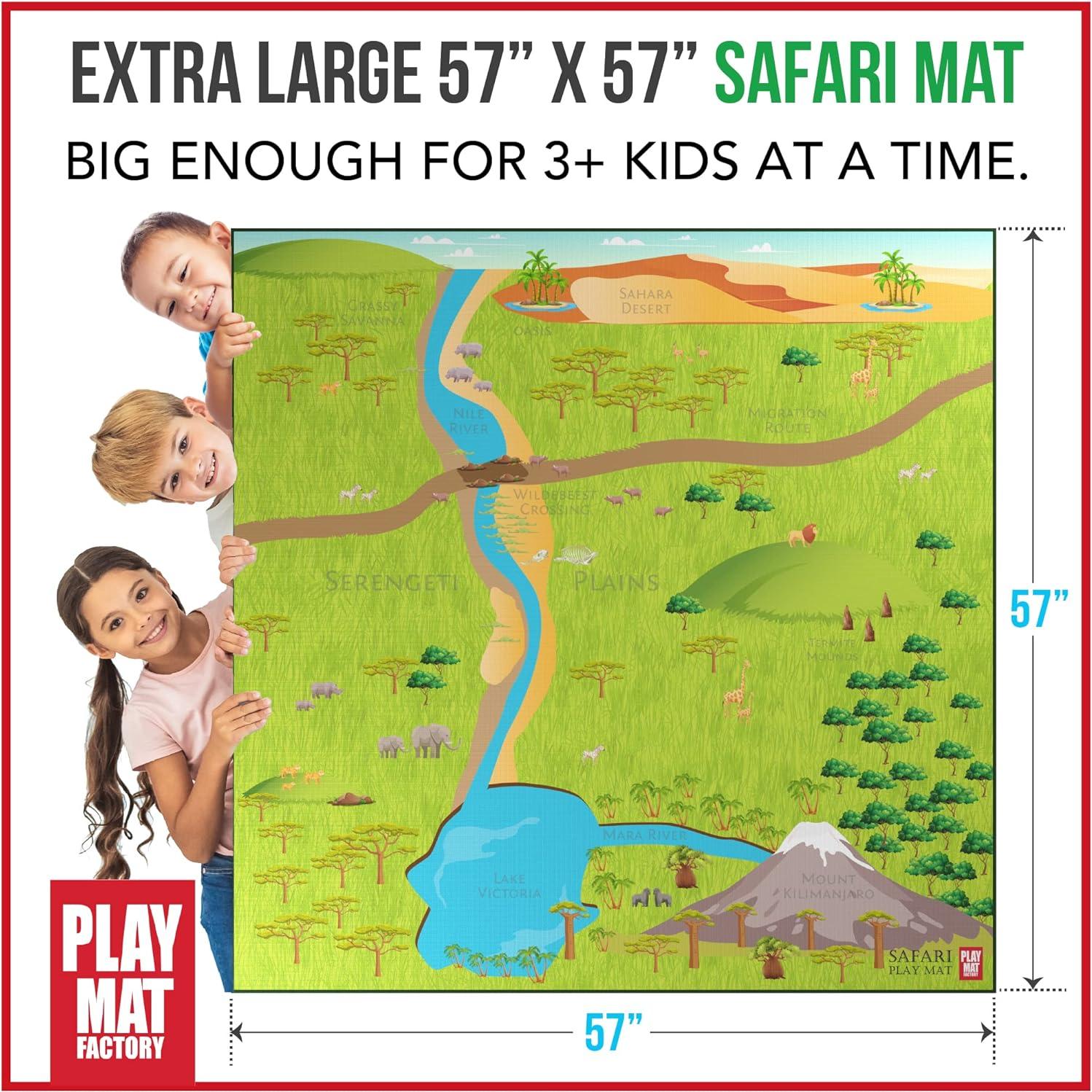 Alfombra de Juego Safari 145x145 cm - Play Mat Factory
